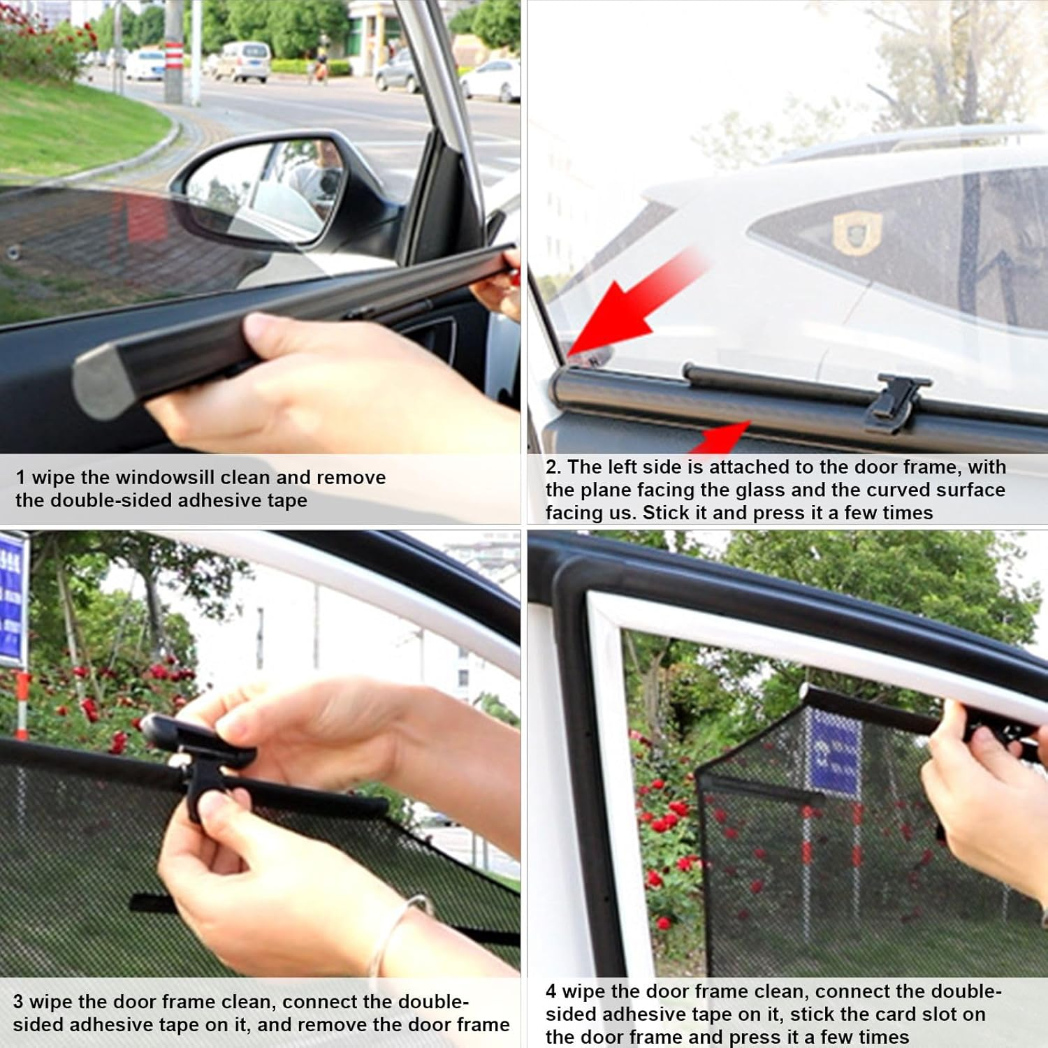 Wesleyyy Car Side Window Sun Shade | Automatic Lifting Privacy Covers - UV Protection Cover for Automotive Truck Napping Sleeping Daily Commuting Road Trip Travel image number 4