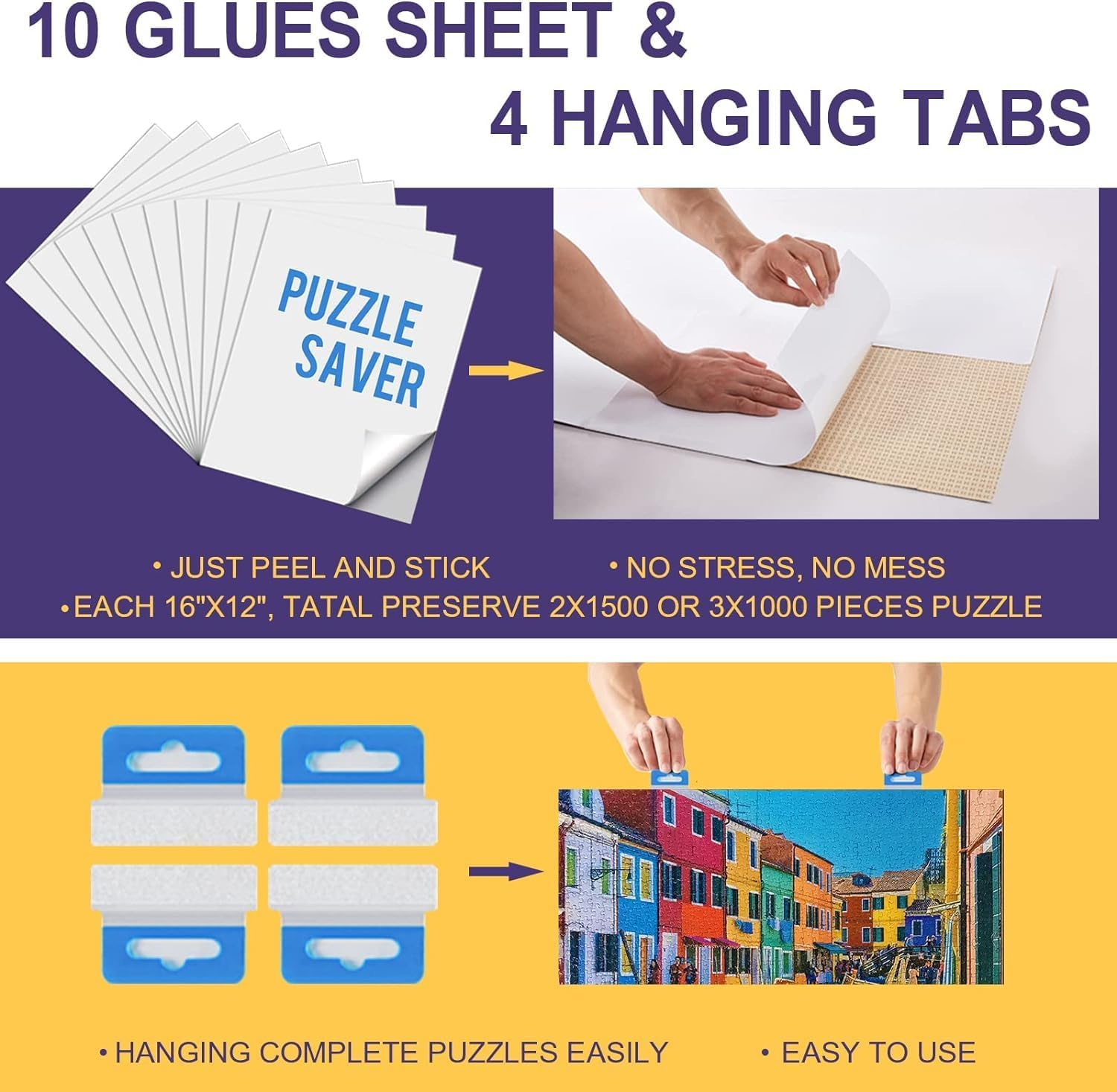 TEAKMAMA 1500 Piece Rotating Jigsaw Felt Puzzle Board with 4 Drawers & Cover, 34.2&rdquo; X 26'' Wooden Table, Lazy Susan Design for Adults and Kids Portable image number 1