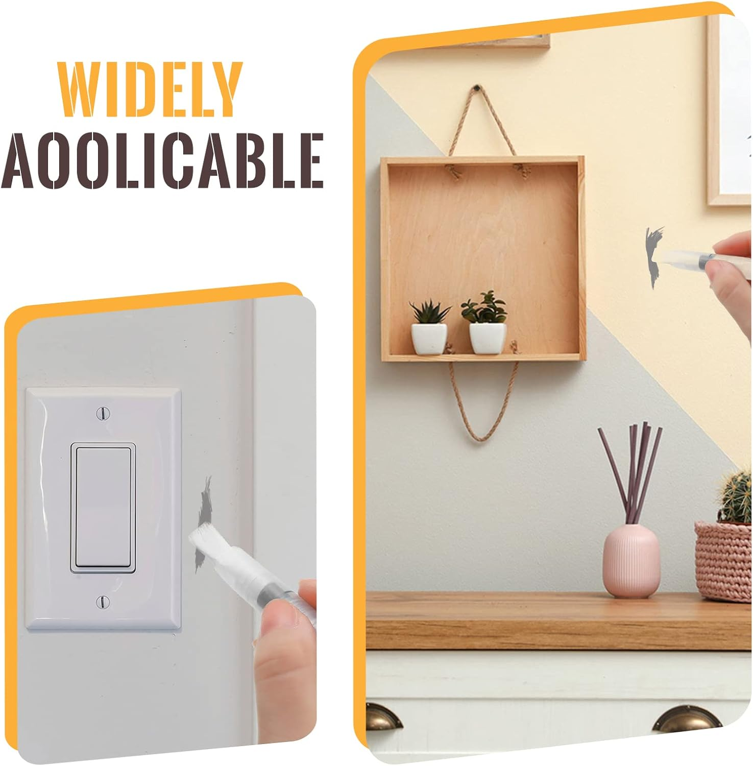 26 Pcs Touch up Paint Pen Refillable Wall Repair Kit Fillable Paint Brush Pens for Interior Paint Touch Ups to Drywall, Cabinets Furniture Store House Paint, Wall Paint with Scraper and Sponge