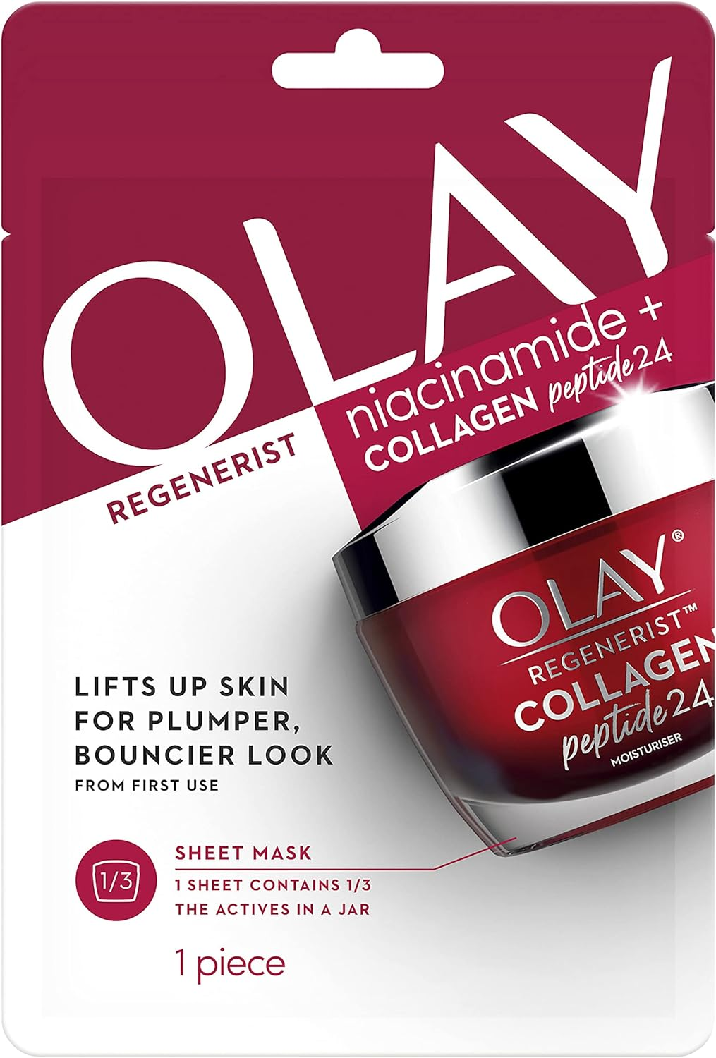 Olay Regenerist Niacinamide + Collagen Peptide 24, 1 Sheet Mask image number 3