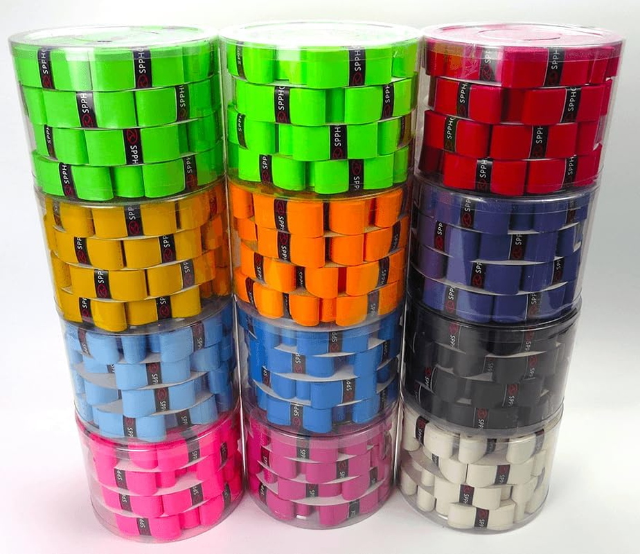 SPPHONEIX (6-Packs) Tennis Racket Grip Tape Sweat-Absorbing Handle Grip for Tennis, Badminton, Squash, Golf, Fishing, and Pickleball Overgrip image number 3