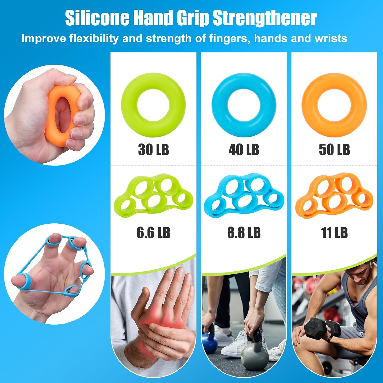 Flexible Resistance Bar for Physical Therapy, Resistance Exercise Twisting Bar for Tennis Elbow, Tendonitis Pain Relief & Grip Strength Improve image number 4