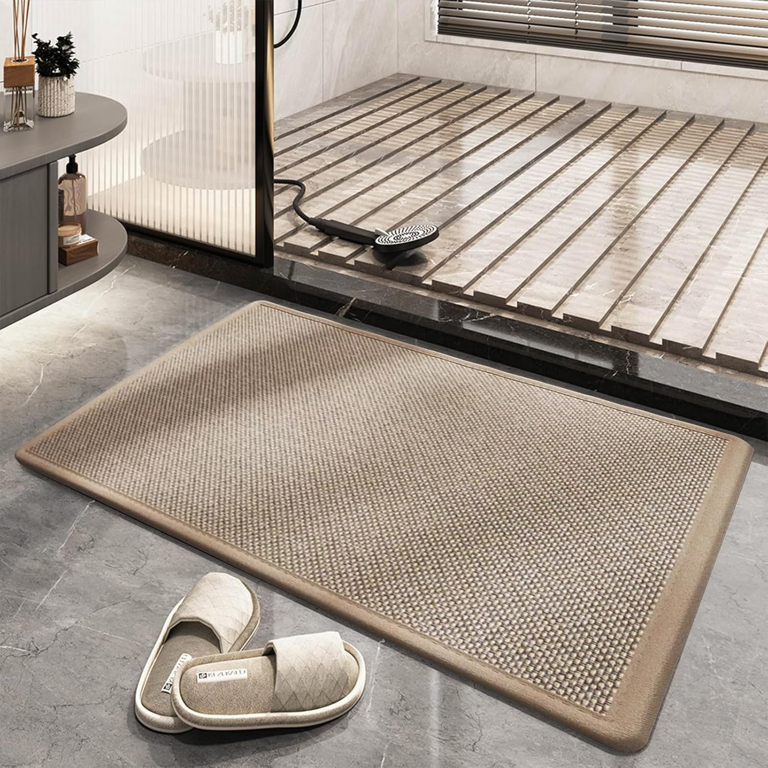 DAWNTREES Bath Mat Rug,44X75Cm Non-Slip Washable Mat, Bathroom Mats Rubber Backing Non Slip Bath Mats image number 3