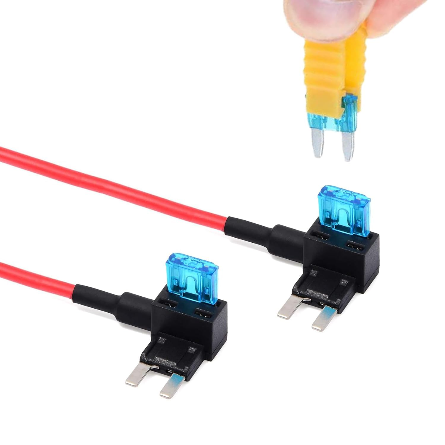 12 Pack Assorted Fuse Taps (Micro2, Mini, Low Profile Mini, Standard) & 111 Blade Fuses, Add-A-Circuit Adapter, Fuse Puller - Ideal for Cars, Trucks, Suvs, Atvs, Boats Complete Kit (12Pack) image number 1