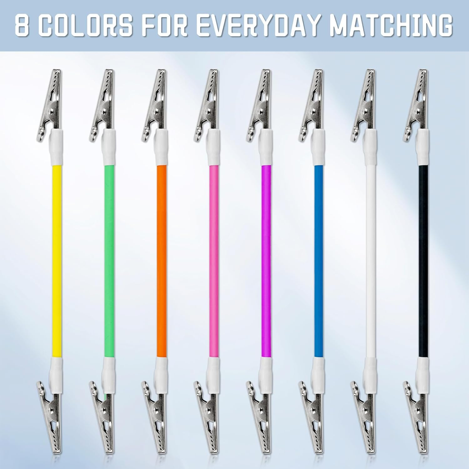 8Pcs Bib Clips Dental Metal Napkin Holder Clip Colorful Silicone Dentist Bib Holder Clip for Napkin,Bib,Face Mask (Multicolor Series)