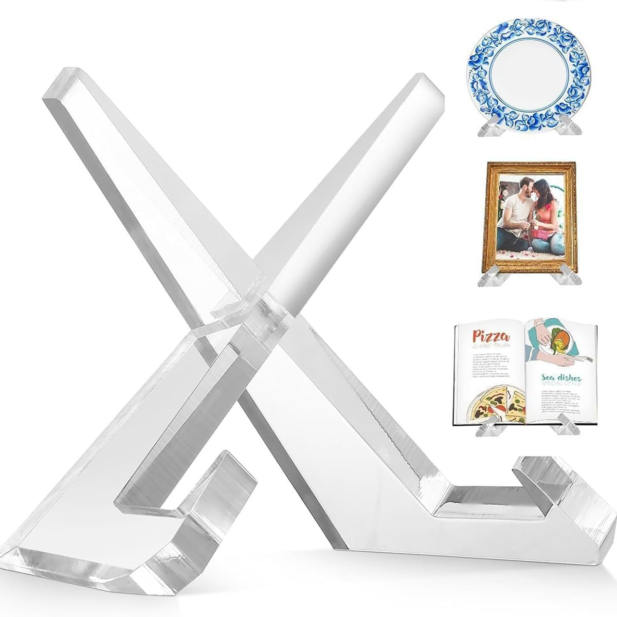 Cookbook Display Stand for Kitchen,Recipe Book Holder，Great for Countertops, Tablets and Photos, Perfect Helper for Home Chefs and Cooking Lovers