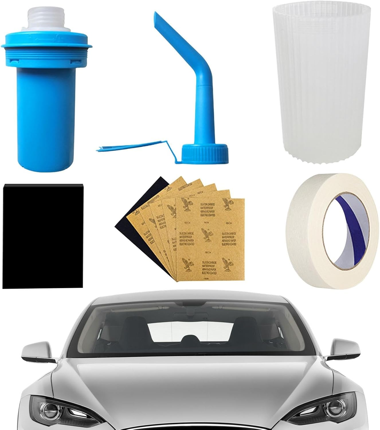 Headlight Polishing Kit - Restoration Kit Polishing Automotive Headlight | Scratch Car Care Yellowing Restorer Kit for Headlight & Taillight image number 2