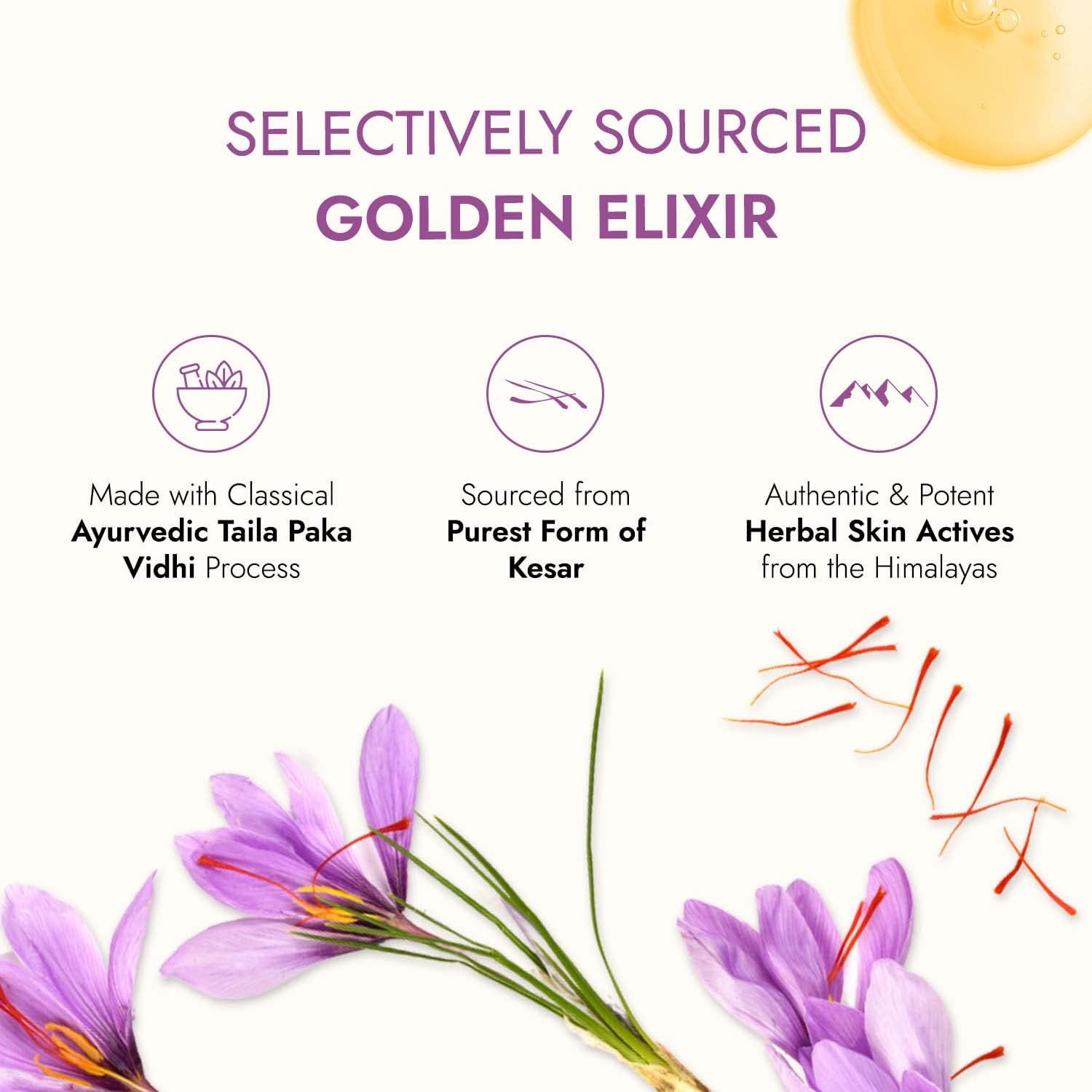 Kapiva Kumkumadi Glow Face Oil (30 Ml), for Glowing Skin, Helps Reduce Dark Spots & Pigmentation, Kumkumadi Tailam image number 3