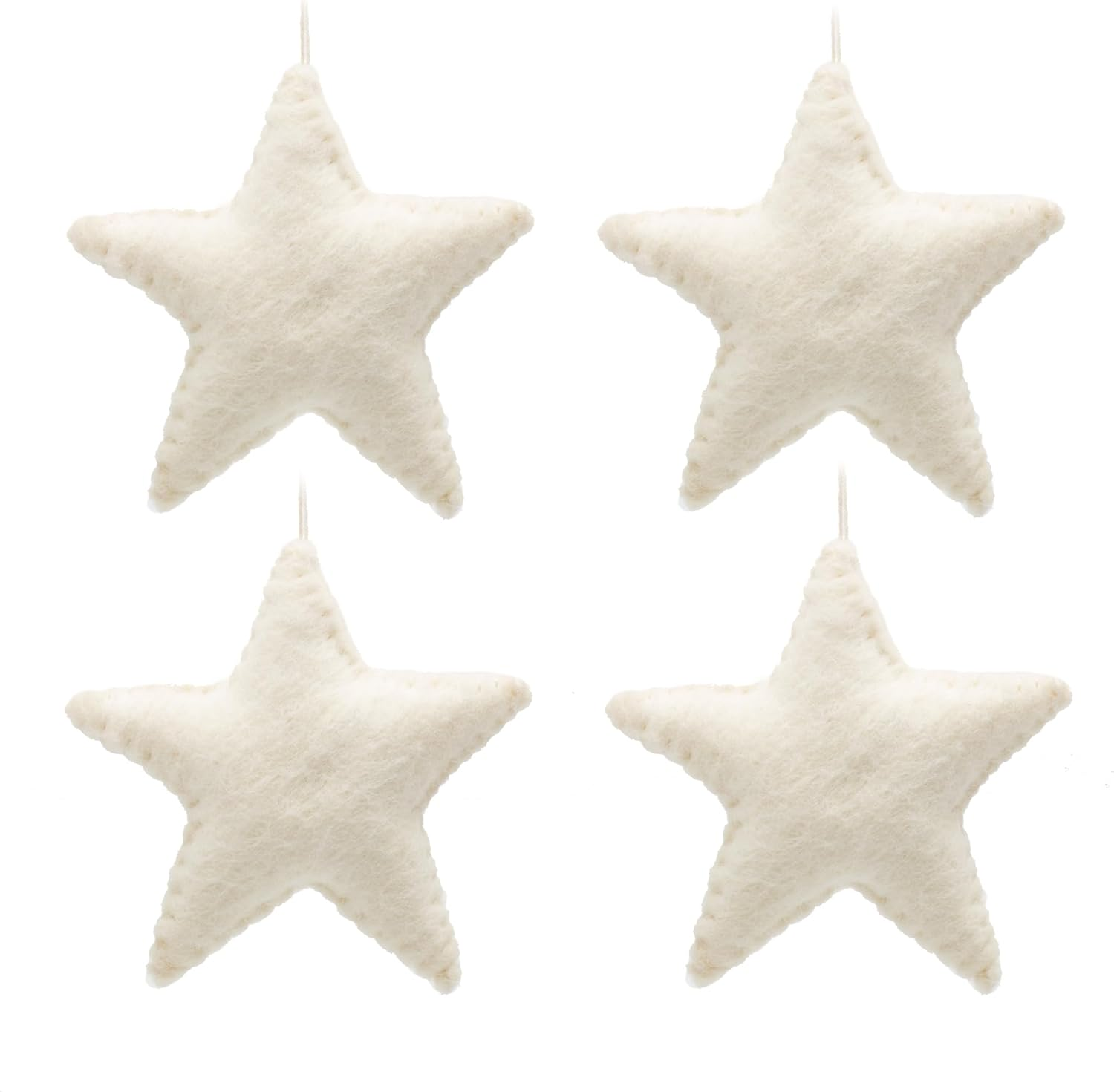 GLACIART ONE Wool Felt Christmas Ornaments Set of 10 | for Christmas Tree Decorations, Hanging Garland, Holiday Mobiles, Advent Wreath Craft or Advent Calendar Ornaments|Passive Oil Diffuser