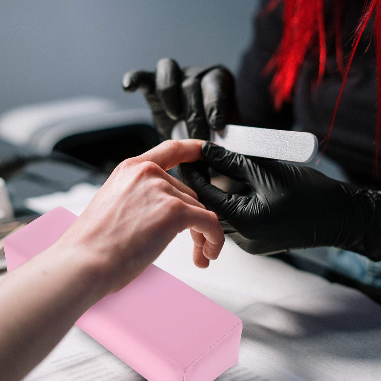 CTIRCHIU 2Pcs Nail Art Tools Manicure Hand Pads Comfortable Pillow for Nail Salons Easy to Use image number 1