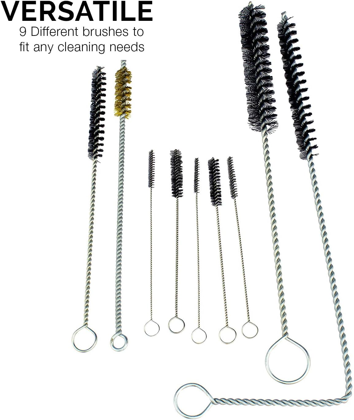 Tooluxe 31209L HVLP Air Spray Gun Cleaning and Maintenance Kit with Storage Case, 22 Piece Complete Set image number 4