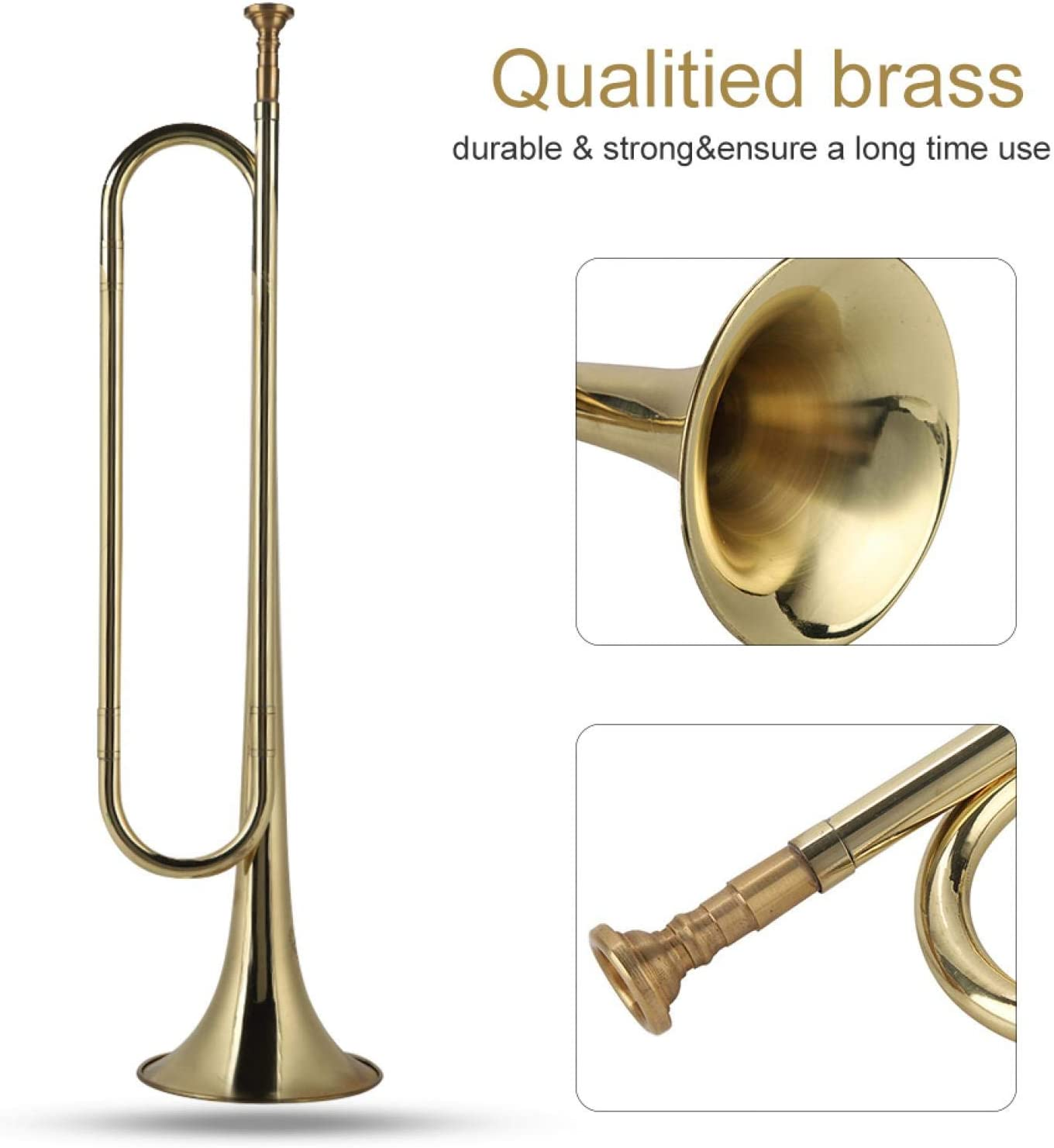 Trumpet Bugle Cavalry Trumpet Orchestra Music Orchestra Music Instrument Teenagers for Students Beginner Children image number 1