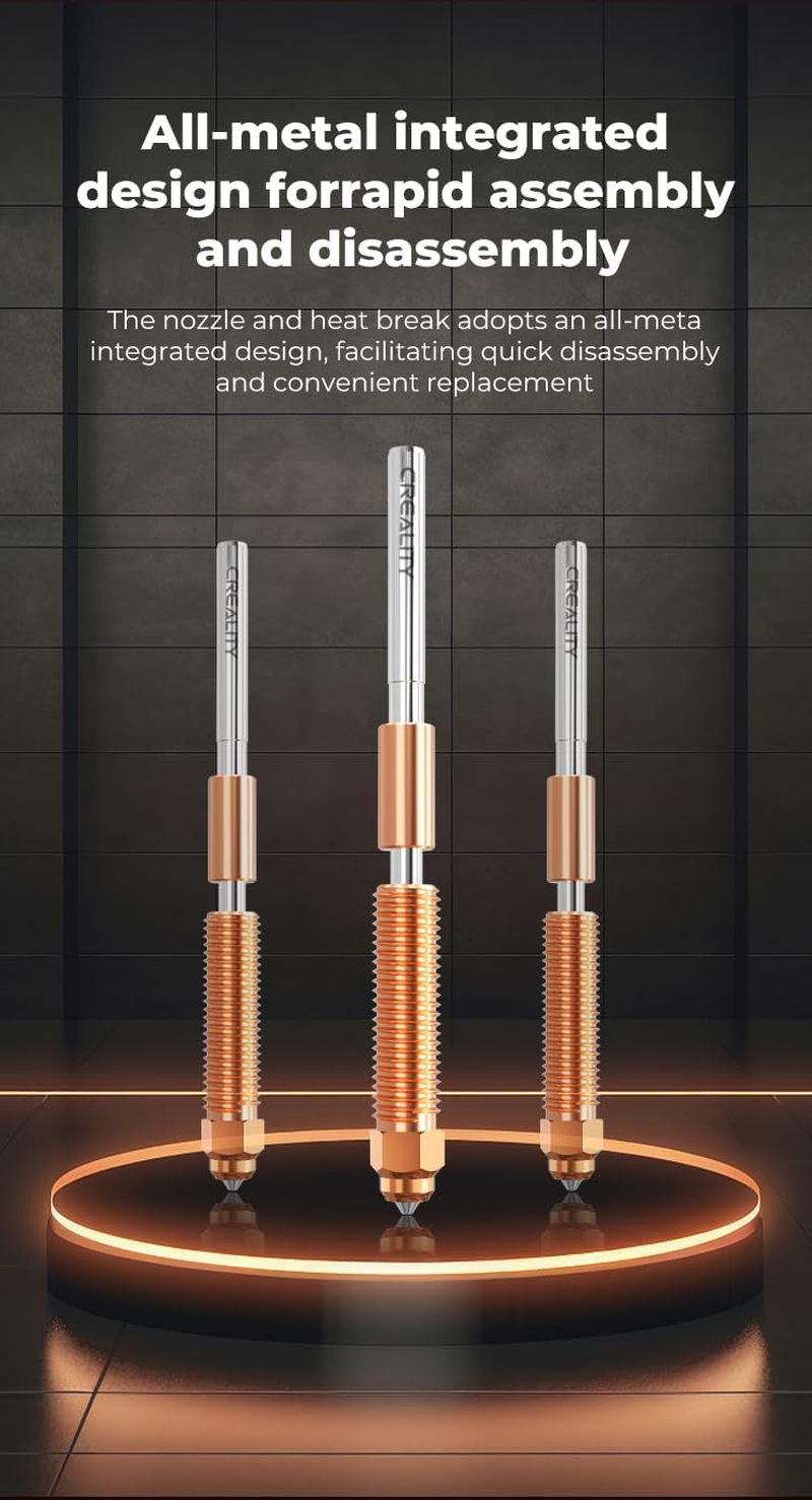 Creality Upgraded K1C Ceramic Heating Block Kit&mdash;Quick-Swap Nozzle Kit image number 1