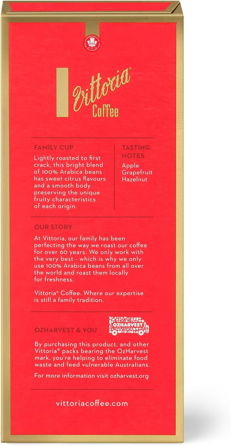 Vittoria Coffee Family Cup 100% Arabica Nespresso Compatible Aluminium Capsules 52 G (6 Packs X 10 Pods) image number 2