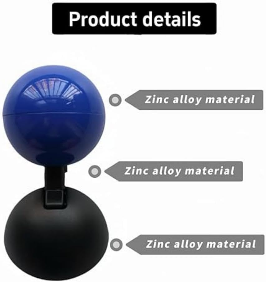 Car One Button Start Lever, Car Push to Start Button Rocker, Overall Metal Ball-Bar Starter Cover Decorative Accessories (Blue) image number 1