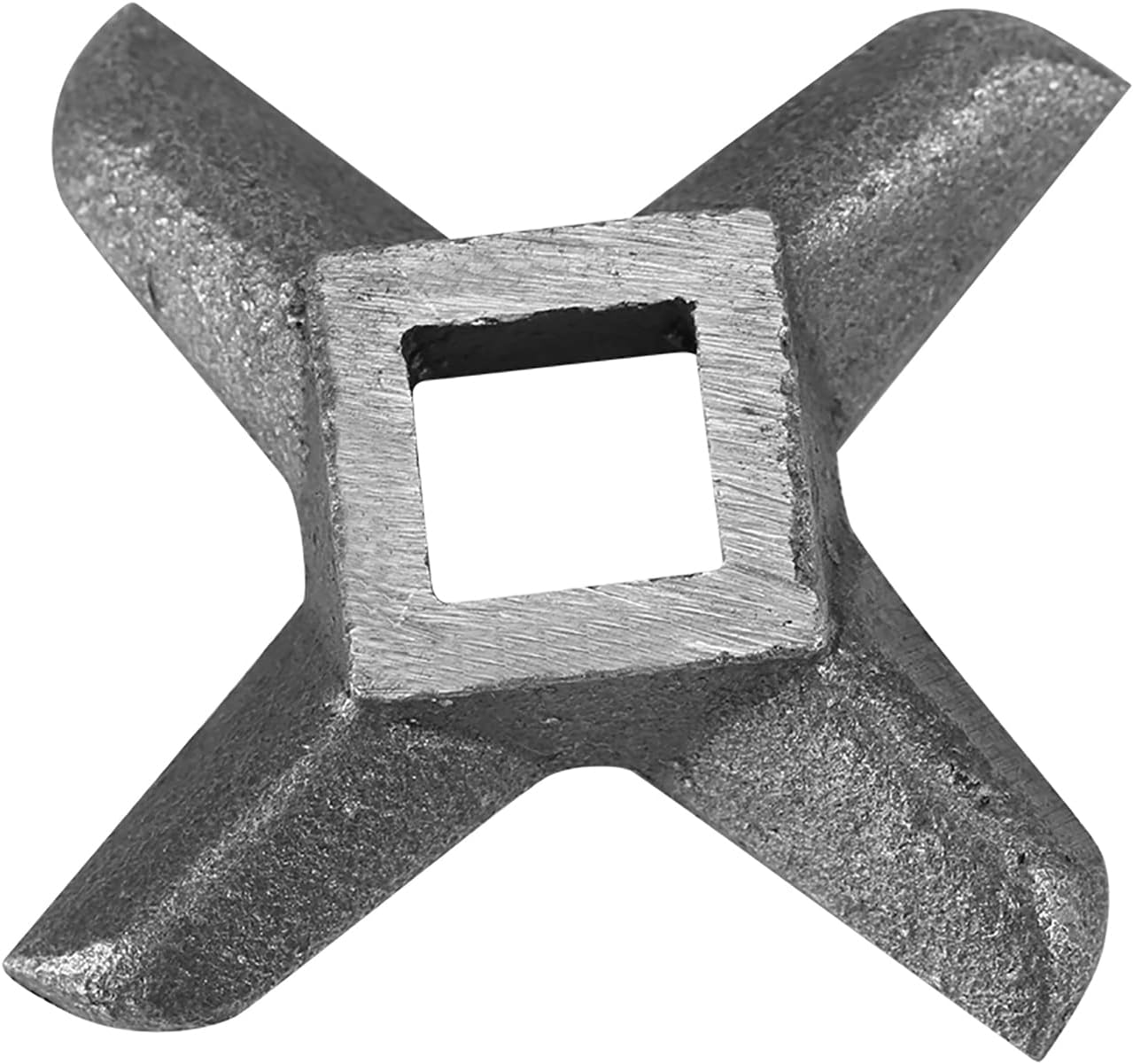 Omabeta 1PCS 61Mm/2.4" Diameter Cross Shaped Meat Grinder Blade with 12Mm/0.5" Central Hole Length, 0.4" Thickness Steel Kitchen Meat Grinder Blade Mincers Cutter Part for All Food Grinder
