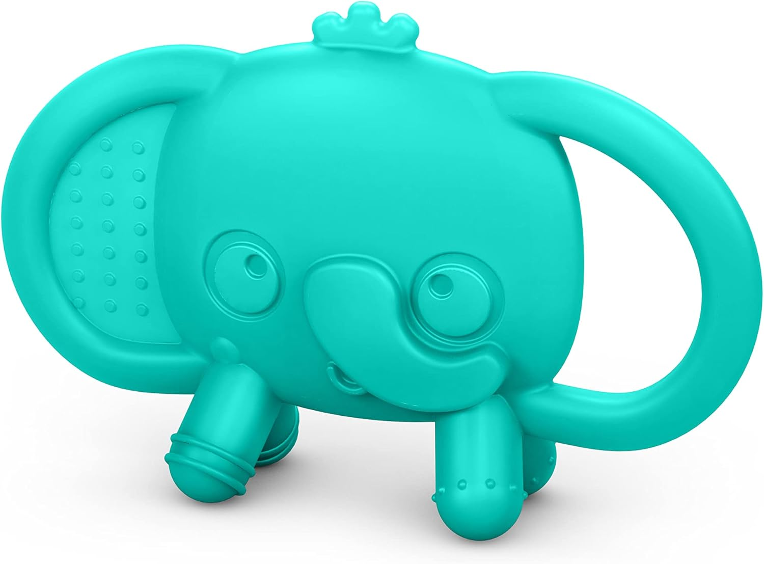 Bright Starts Gummy Buddies 3-Pack Textured Teethers - Bpa-Free Elephant, Lion, Monkey - Unisex, 3 Months +