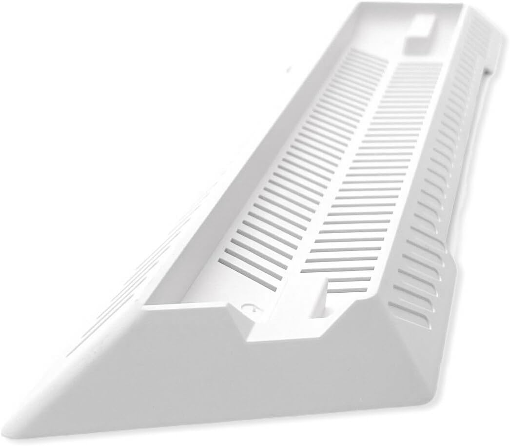 Kailisen PS4 Slim Vertical Stand for Playstation 4 Slim with Built-In Cooling Vents and Non-Slip Feet (White) - Black image number 3