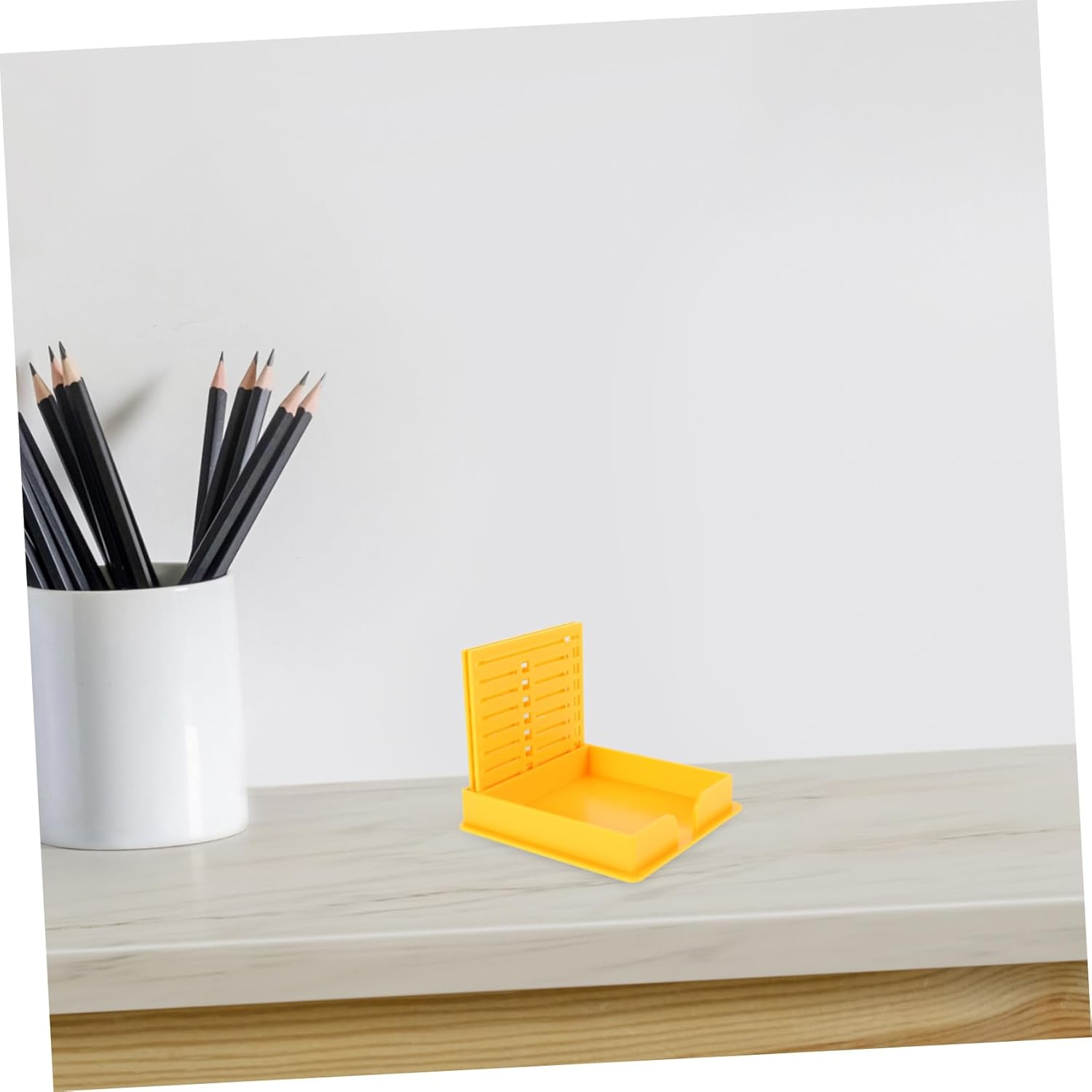 Jojofuny Cube Note Holder Stationery Storage Pen Holder Multipurpose Organizer Box for Desk Office Home Use image number 2