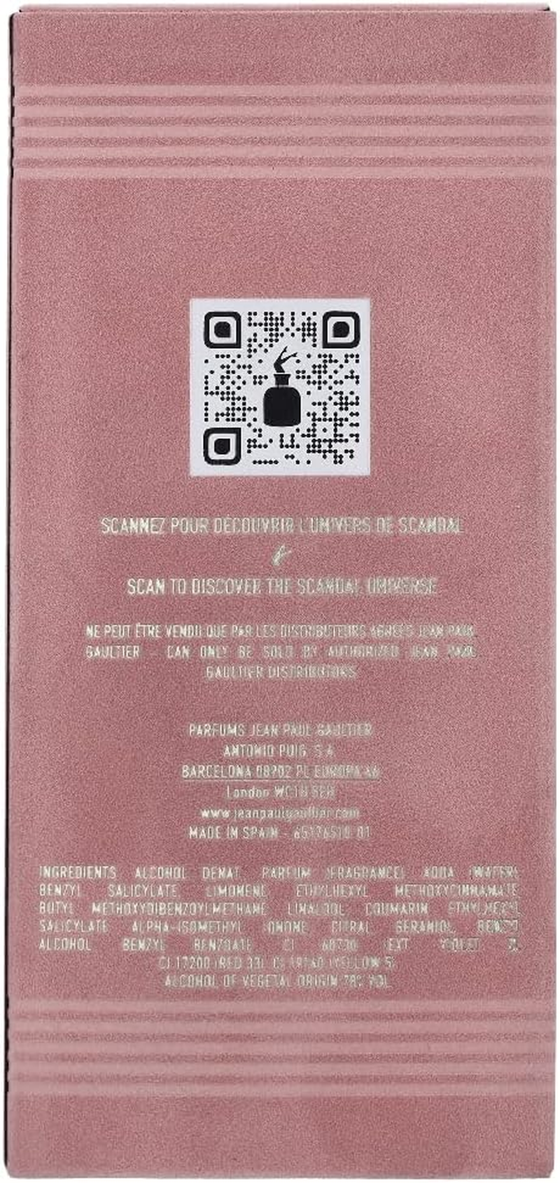 Jean Paul Gaultier Women'S Scandal Eau De Parfum Spray 80 Ml image number 1