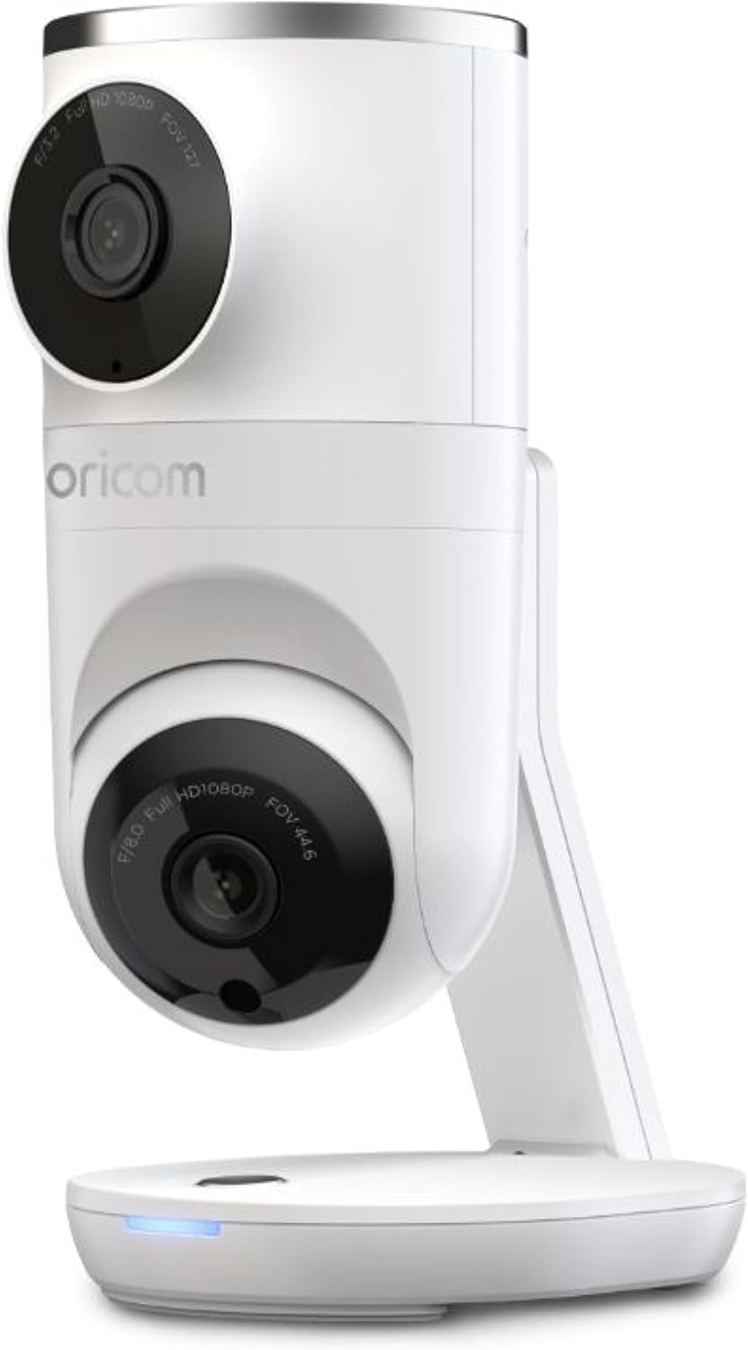 Oricom OBHDUAL Smart Baby Video HD Dual Camera Monitor with Motorised Pan Tilt - Zoom, Temperature, Lullabies, Soothing Sounds, Dual Camera, 1080P HD, Night Vision image number 5