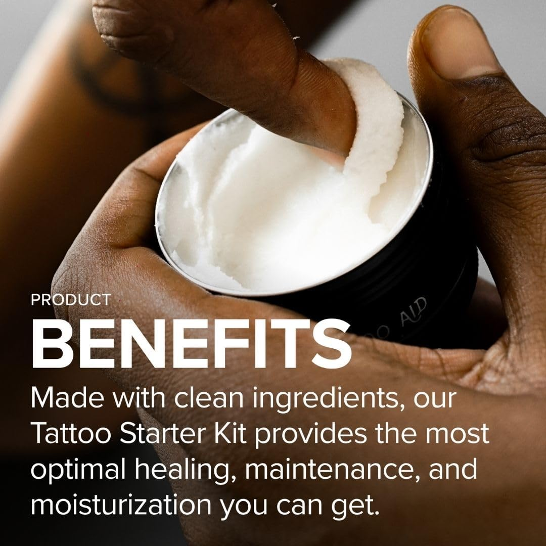 Mad Rabbit Tattoo Care Bundle Kit (3-Piece) Repair Soothing Gel, Enhance Balm & Defend SPF 30 Sunscreen - Full Coverage Tattoo Care Kit for New & Current Tattoos image number 5