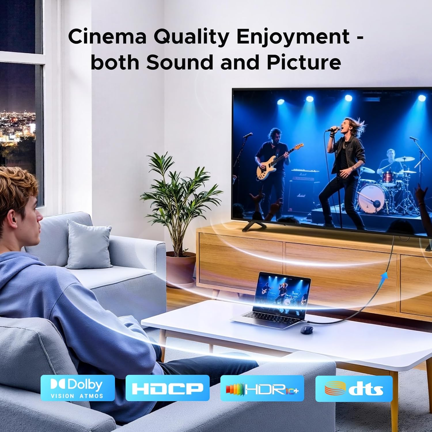 UGREEN Bi-Directional HDMI to Displayport Cable 2M 4K@60Hz 2K@144Hz 1080P@240/120Hz Active DP HDMI HDR HDCP Adapter Compatible with PS5 PS4 Xbox Switch Laptop PC DVD Player TV Box Graphic Card Monitor image number 1