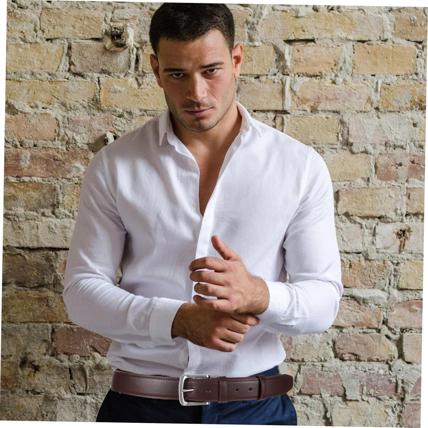 Ibasenice Hidden Money Belt Secure Travel Wallet Belt with Waistband for Safe Cash Storage Stylish for Men for Travel Everyday Use image number 1