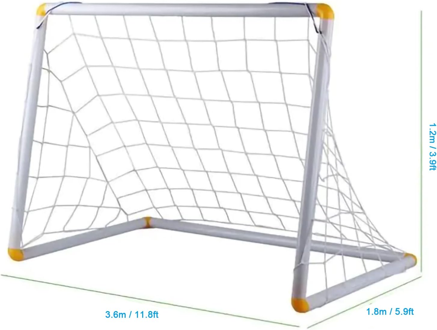 Soccer Goal Net, Sports Twisted Net Post Netting Portable Football Replacement Field Equipment Foldable Polyethylene Rope for Backyard Daily Practice Match Training Shooting Aid with Carry Bag image number 3