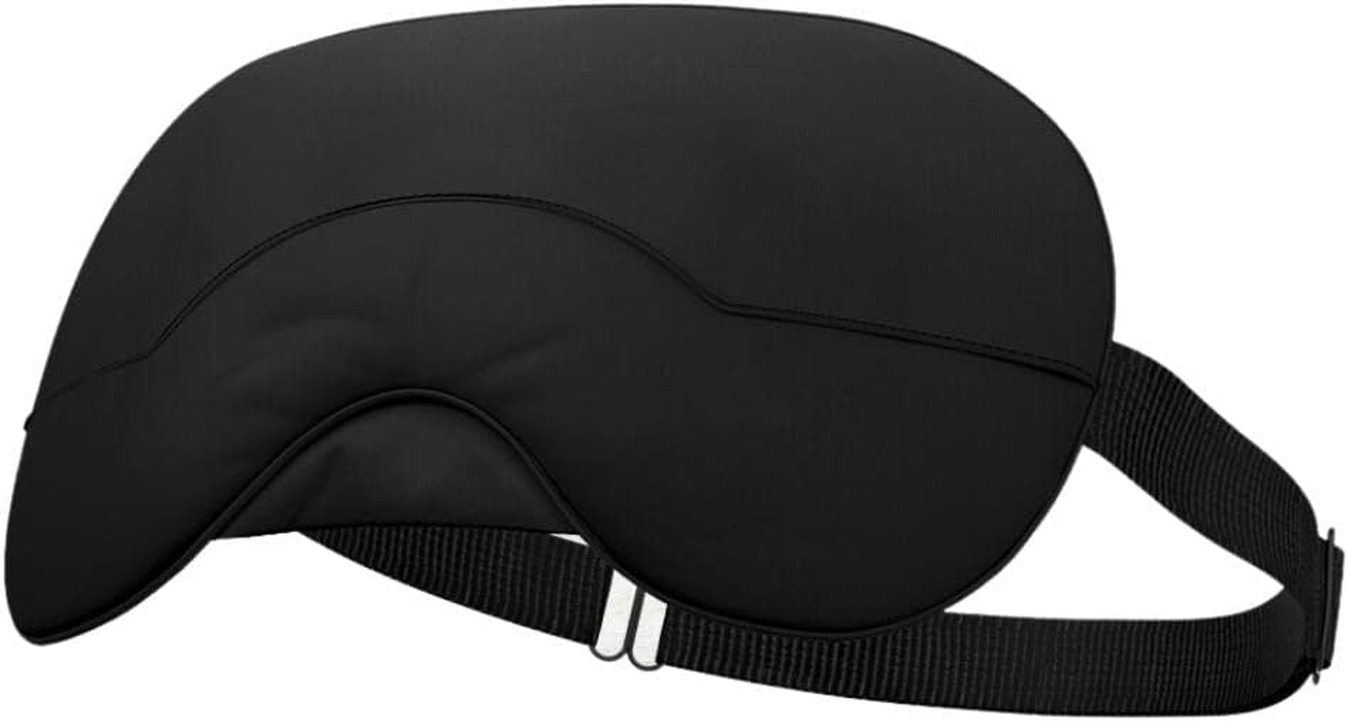 Silk Eye Mask, Eye Mask for Sleeping, Blindfold, Super Soft Sleep Masks for Women & Men with Adjustable Straps, Sleeping Mask, Blackout Sleep Mask &ndash; Black