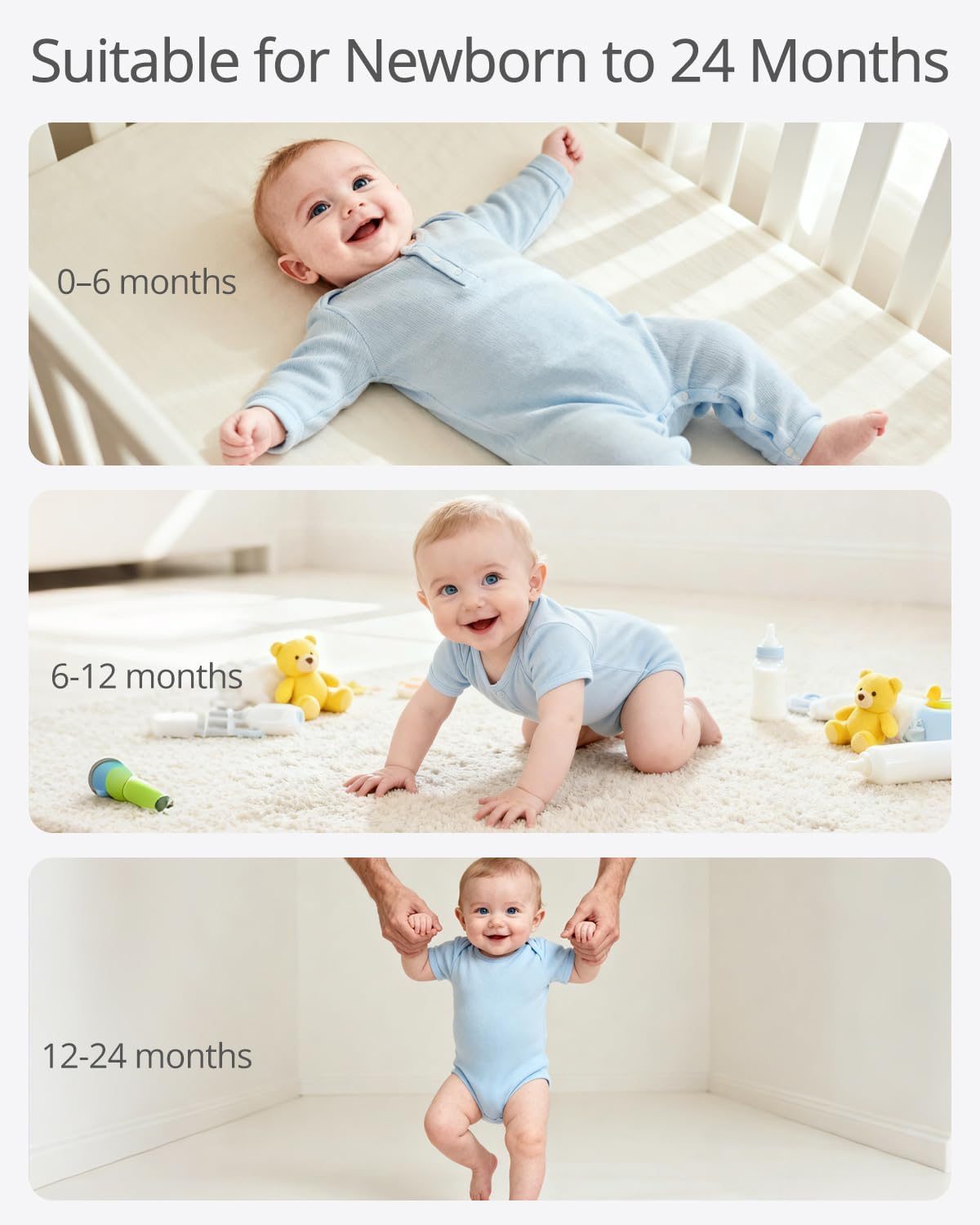 Baby Changing Pad - Vegan Leather Changing Pad, Wipeable Changing Pads, 31.5" X 16" Diaper Waterproof PU Changing Mat for Dresser Table image number 4