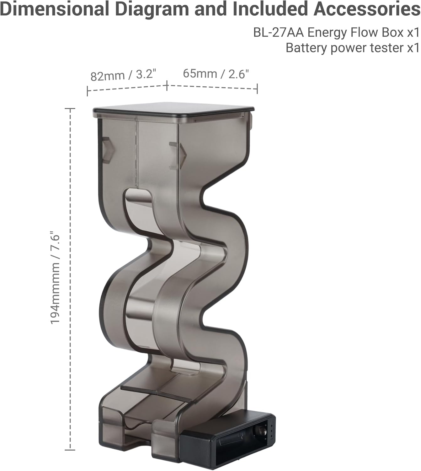 KIWIFOTOS 27 AA & 35 AAA Combo Battery Case Holder with Tester, Pegboard Wall Mount Battery Organizer Dispenser for AAA Batteries Caddy Storage Rack image number 5