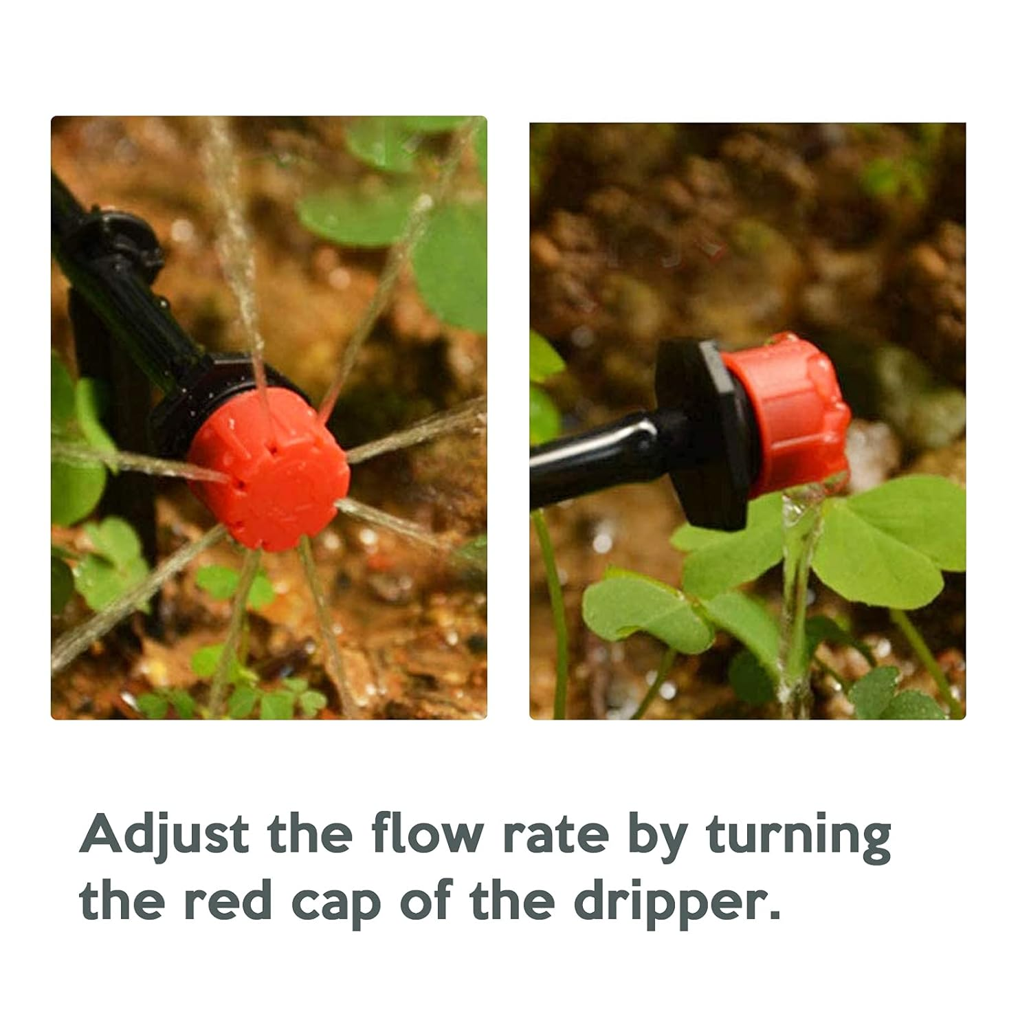 Drip Irrigation Kit Valuehall 66Pcs Distribution Tubing Hose Suit 82Ft/25M Garden Drip Irrigation System Adjustable Automatic Micro Irrigation Kits DIY Patio Plant Self Watering Kit for Garden V7H06 image number 4