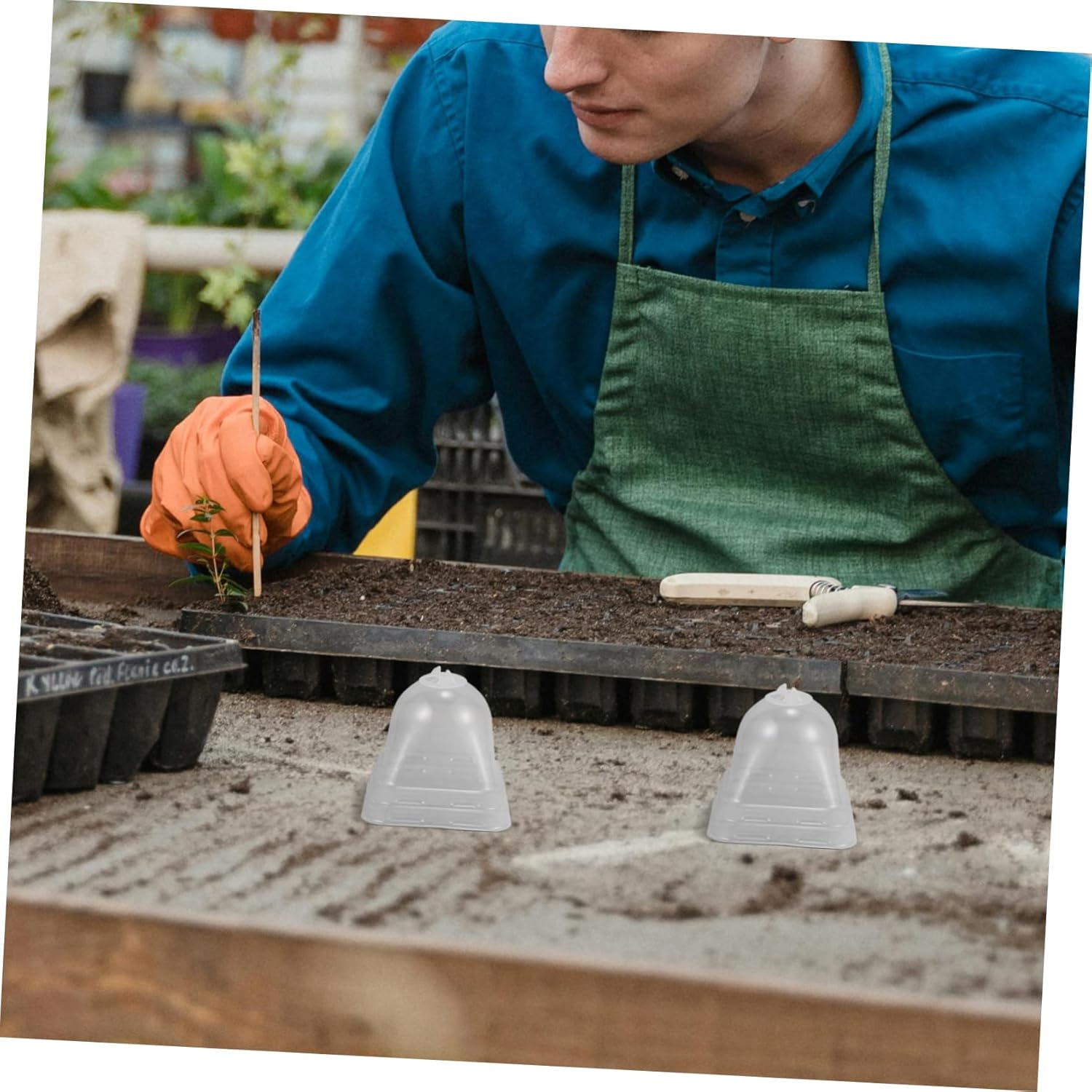 BCOATH 6Pcs Winter Plant Covers Frost Covers for Outdoor Garden Supply Bird and Creature Protection image number 1