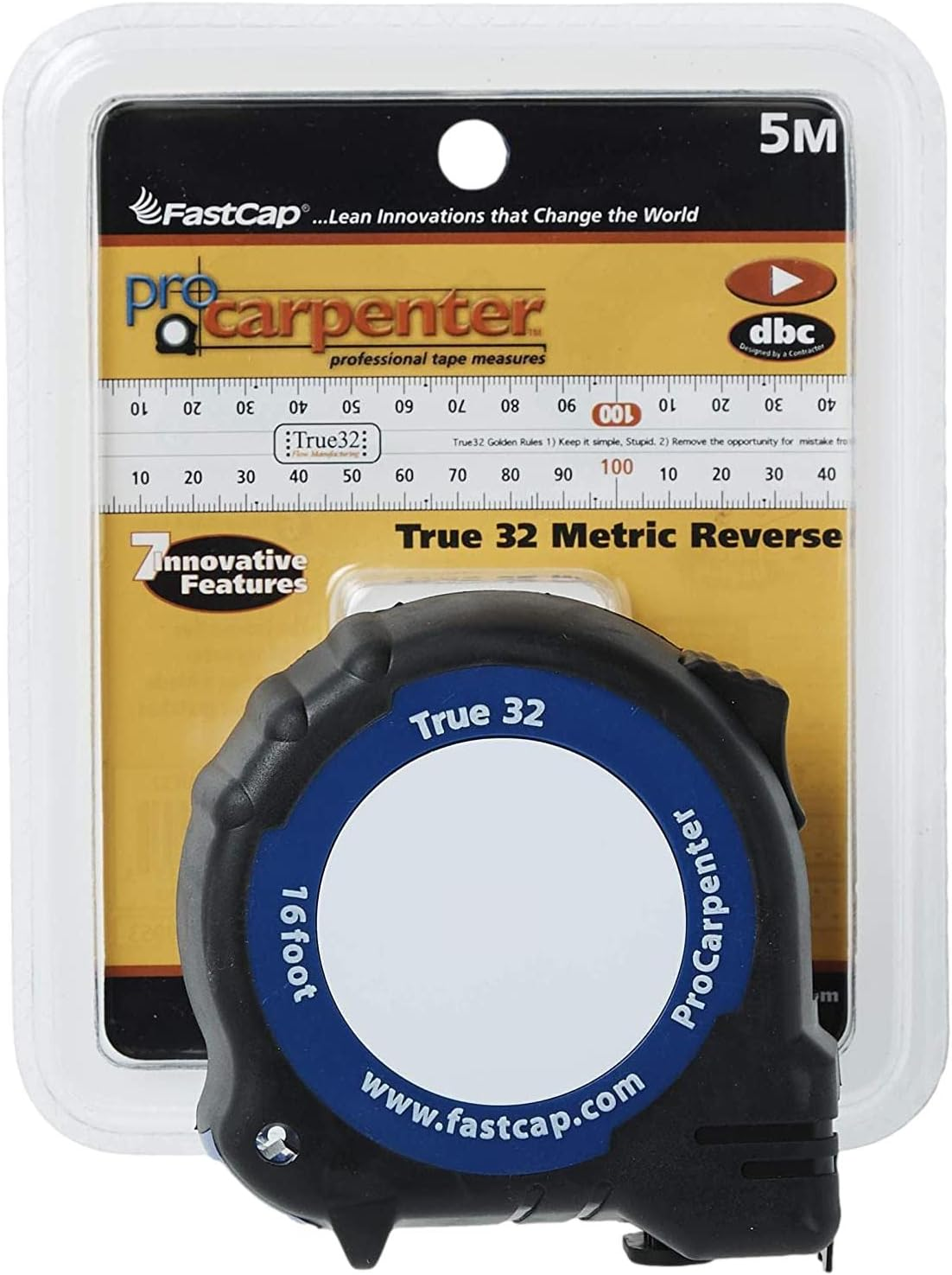 Fastcap PMMR-TRUE32 PMMR True32 5M, Metric/Metric Reverse Measuring Tape for 32Mm System image number 2