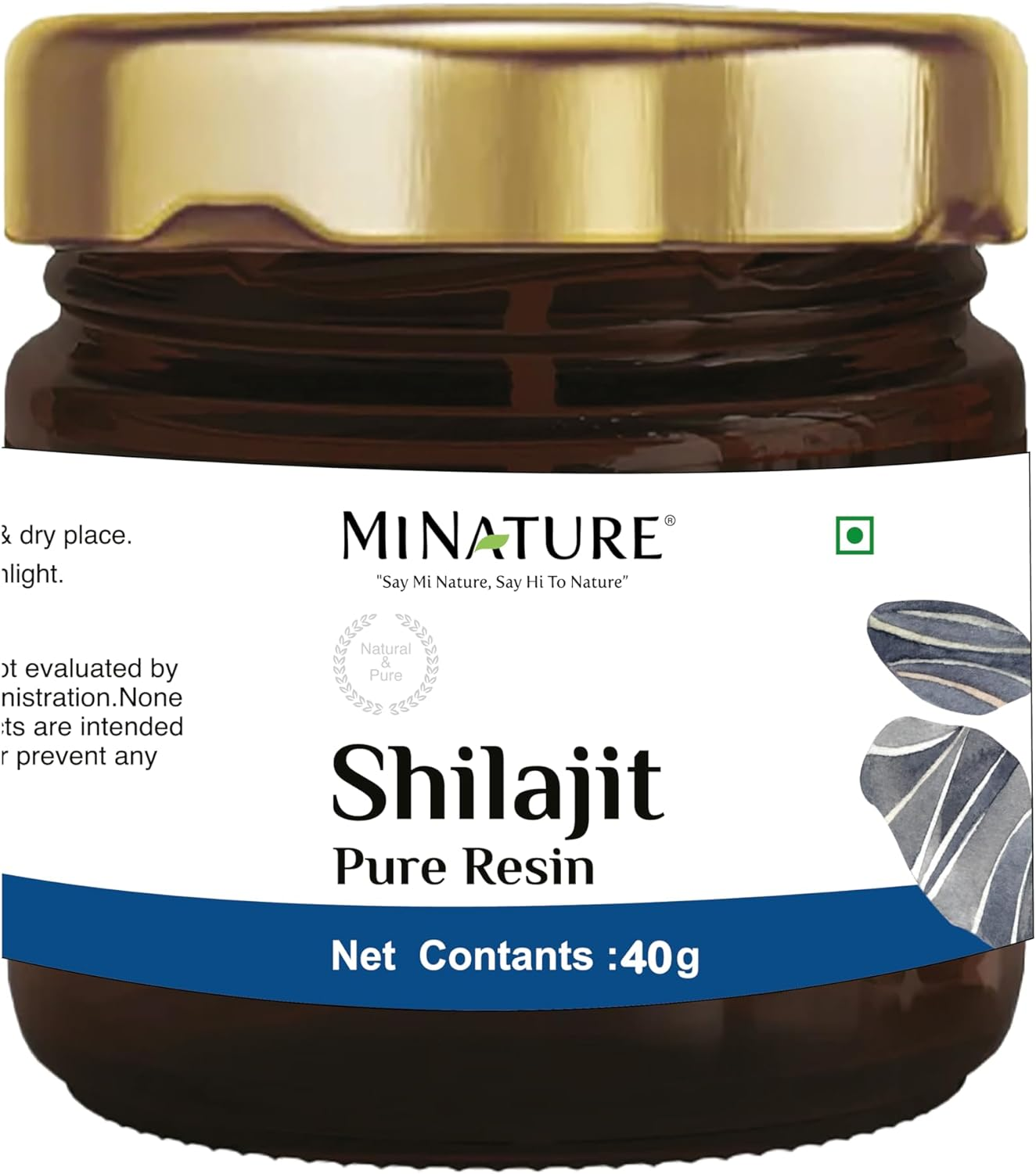 Mi Nature Shilajit Capsules with Fulvic Acid 180 Vegetarian Capsules|1000Mg Premium Himalayan Source| Non-Gmo |Natural Energy and Performance Supplement