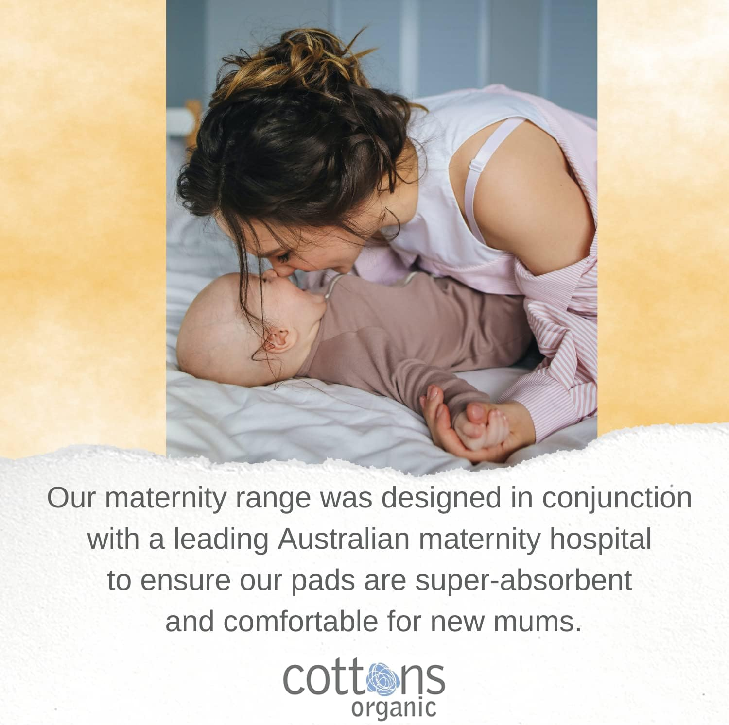 Cottons Maternity Cotton Pads W/Wings 10'S image number 1