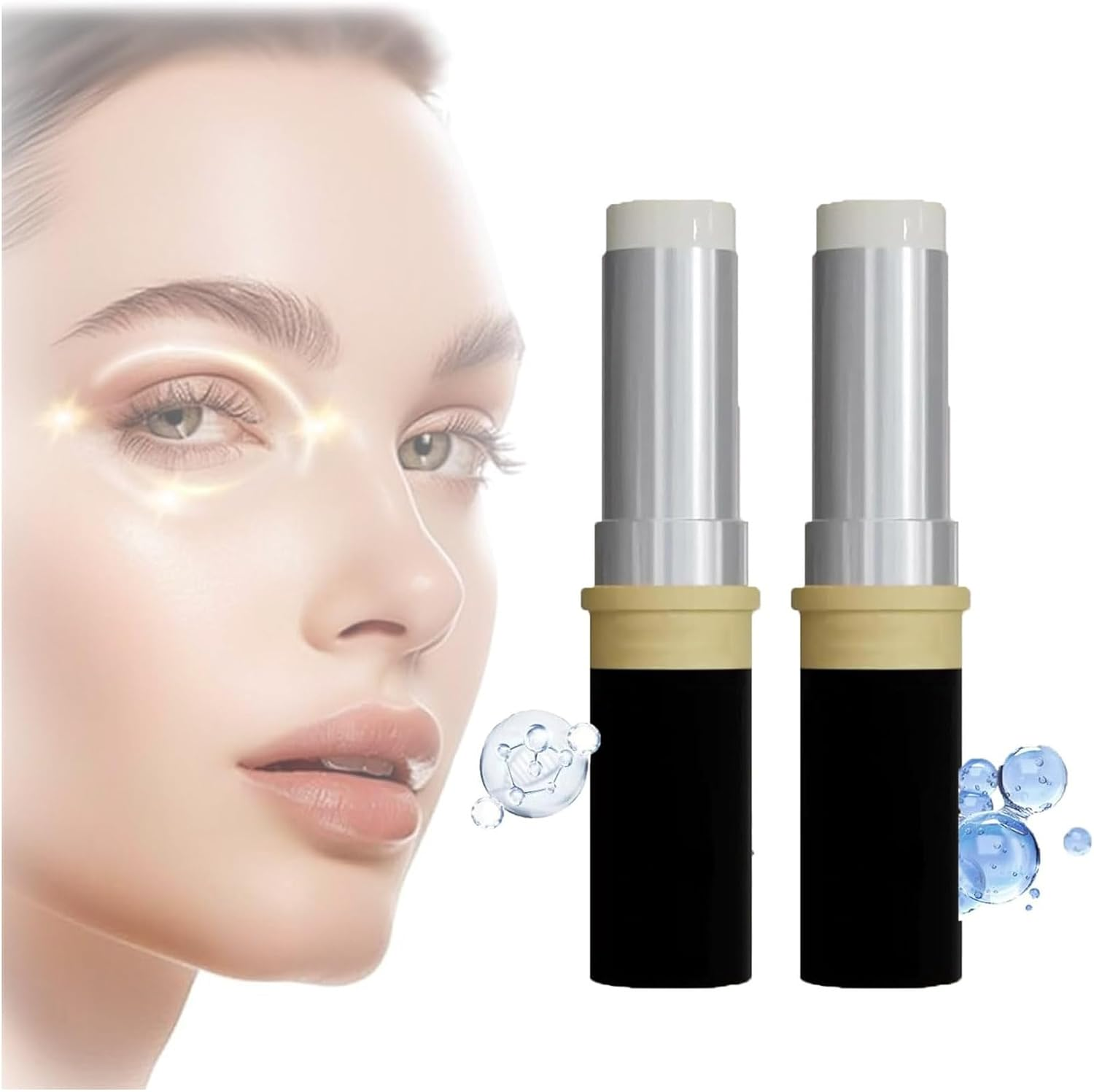 Lumibalm, Lumibalm Stick for under Eye Bags, Lumibalm for under Eye Bags, Lumibalm Eye Serum Stick, Lumibalm Eye Cream Stick, Eye Bags Cream Lumibalm, Hydrating Eye Stick, Reduce Fine Lines (2PCS)