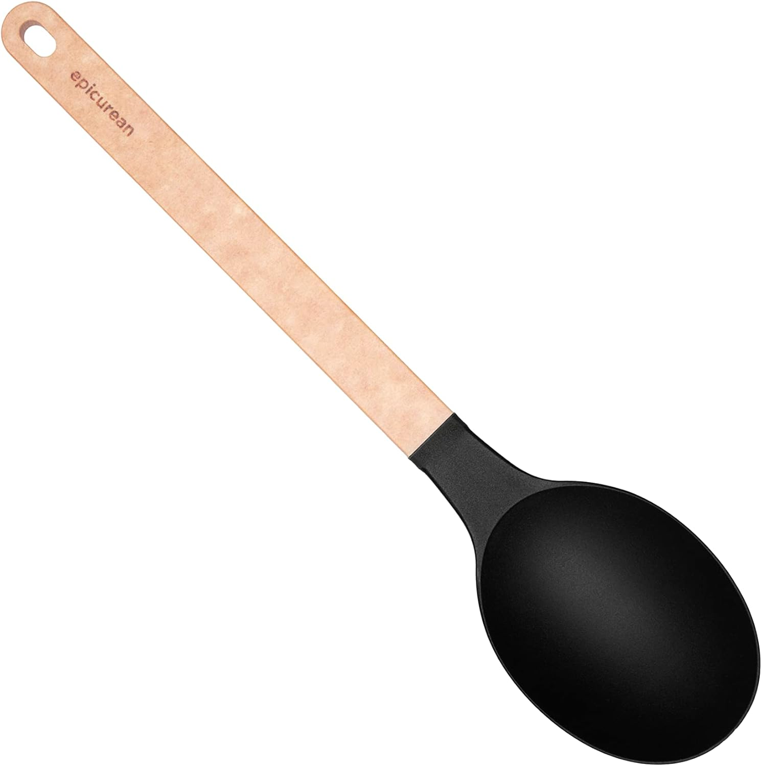 Epicurean Cutting Surfaces Gourmet Series Kitchen Utensil, Large Spoon, Natural+Black