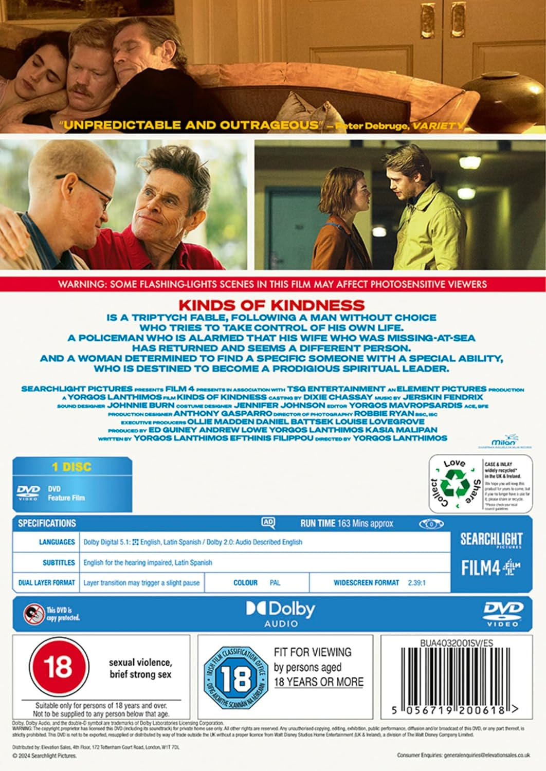 Kinds of Kindness DVD (NTSC)
