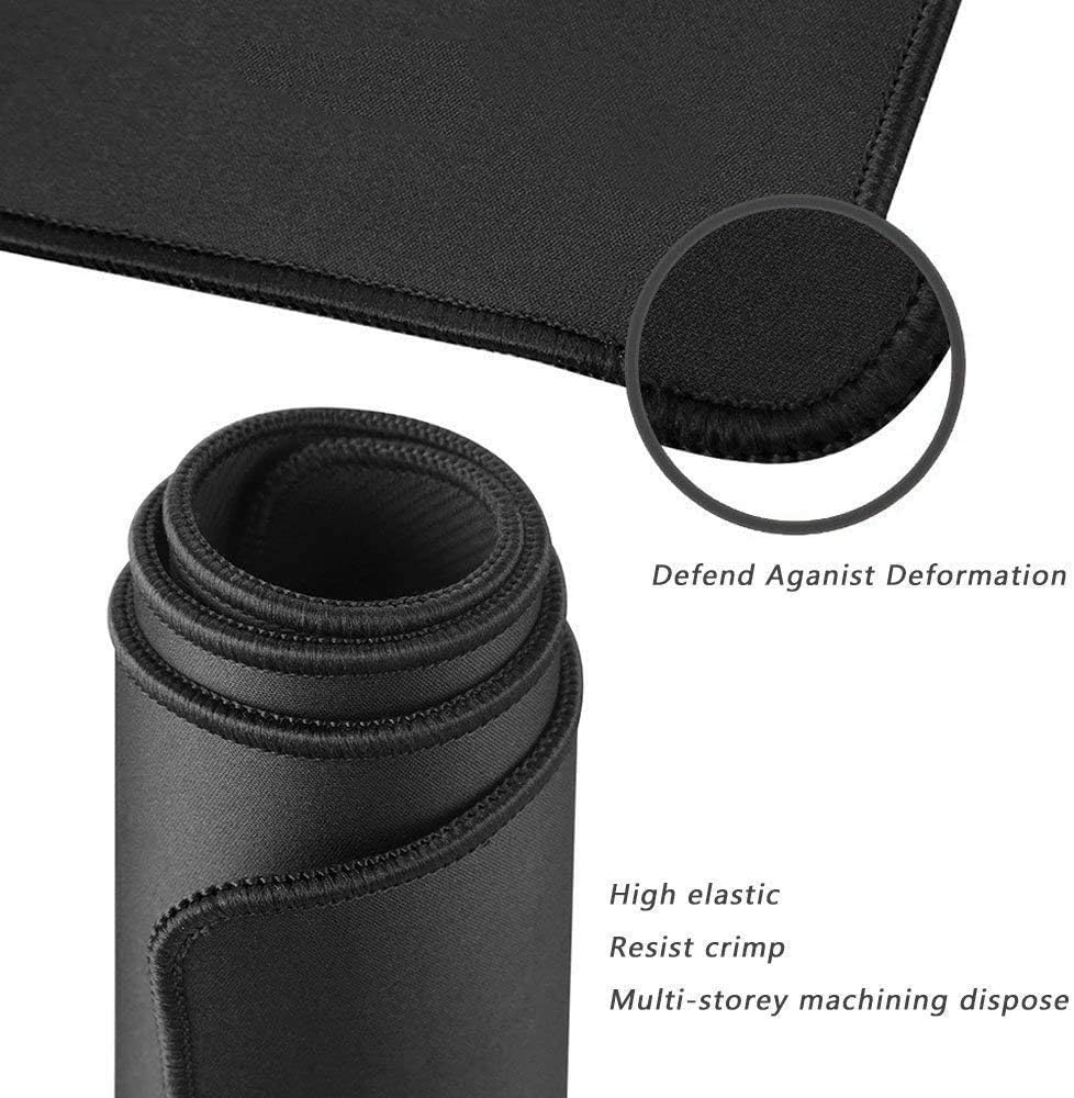 Extended Gaming Mouse Pad Extra Large 600X300X3 Mm Water Resistant Mice Mat with Non-Slip Base for PC Computer Laptop (60X30 Black) image number 6