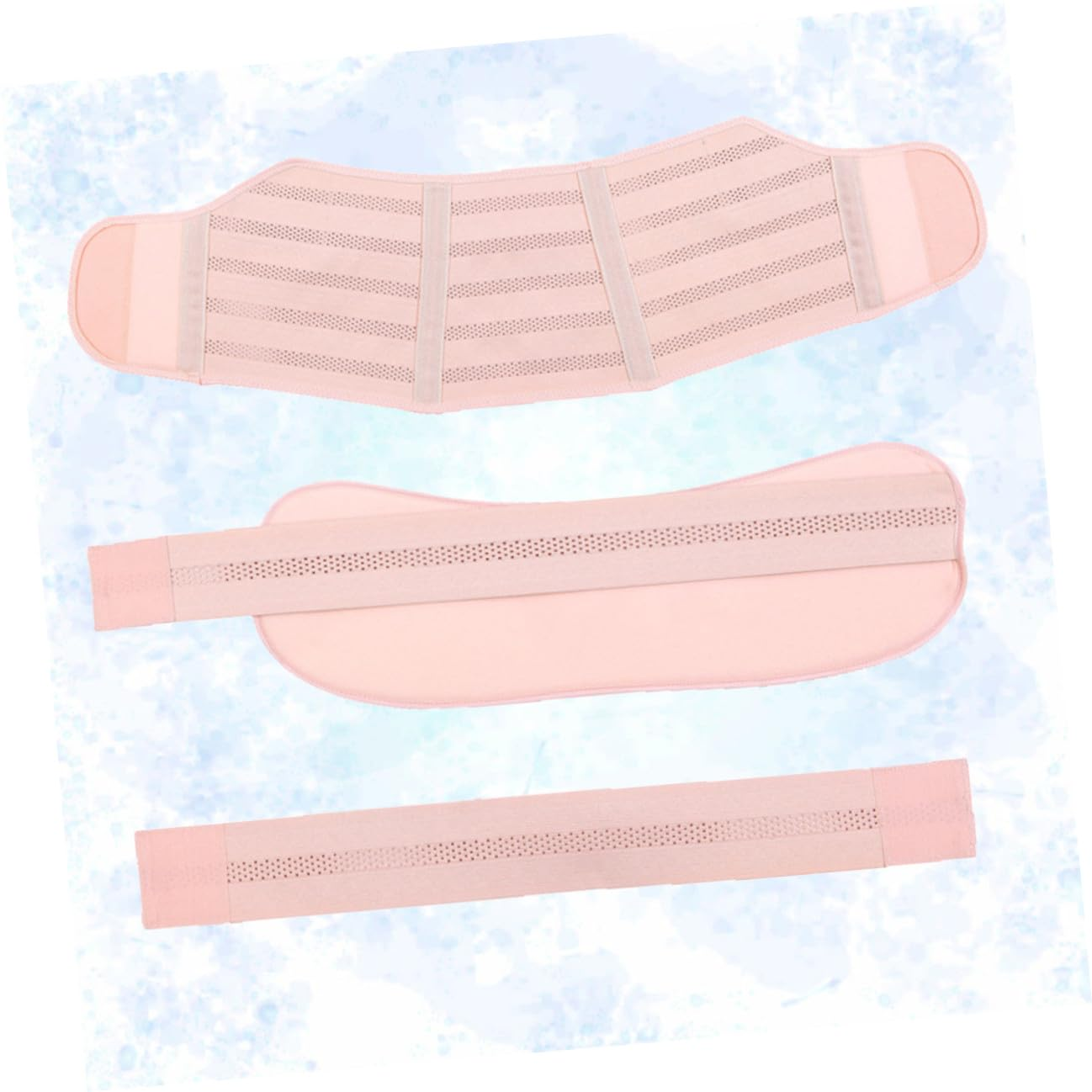 Healvian Adjustable Maternity Support Belt for Pregnancy Pelvic Support Breathable Nude Belly Band with Skin-Friendly Air Mesh Fabric for Comfort and Stretch Mark Prevention image number 3