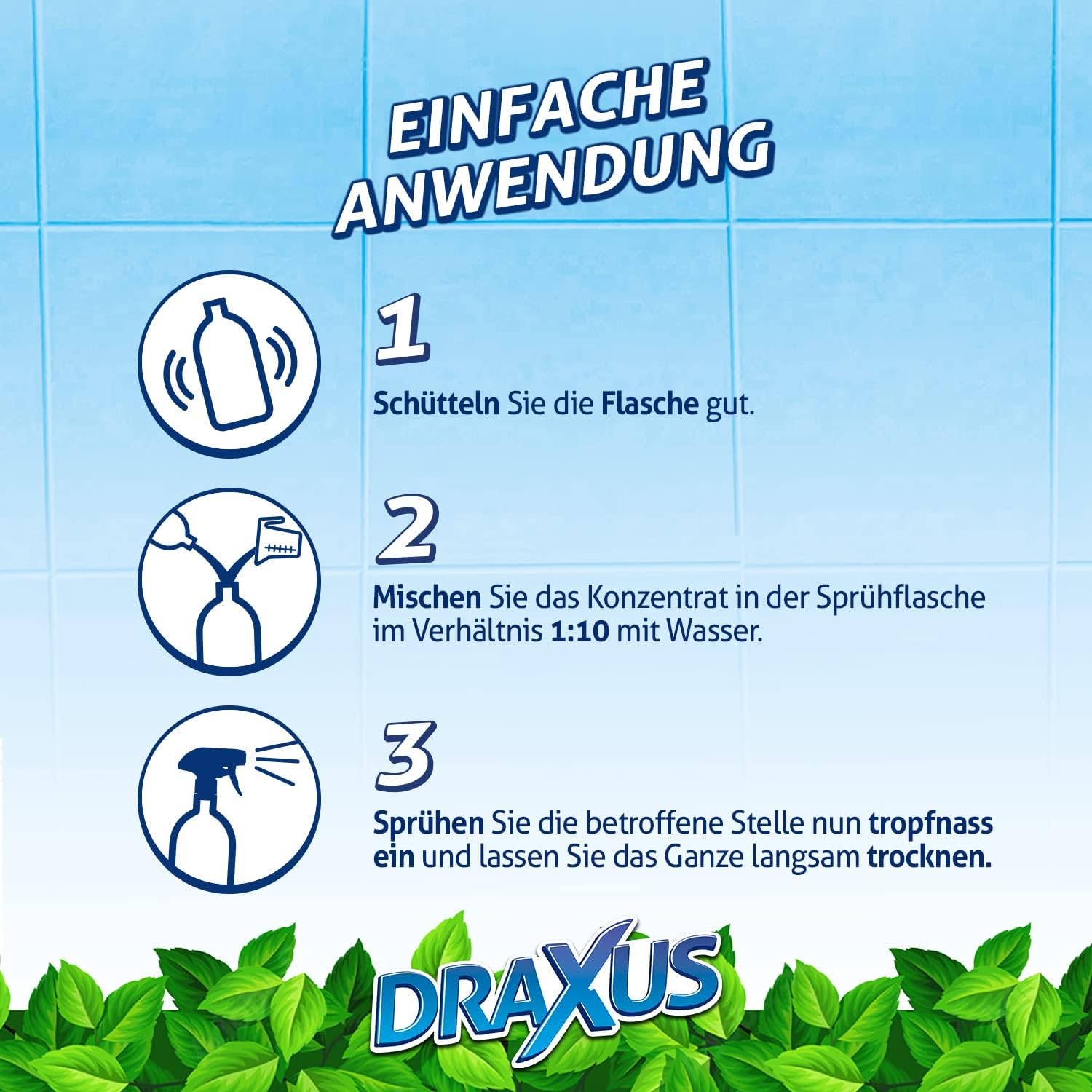 DRAXUS Odour Remover against Cat Urine and Dog Urine, Microbiological Odour Neutraliser with Mixing Bottle, Makes up to 10 Litres of Enzyme Cleaner