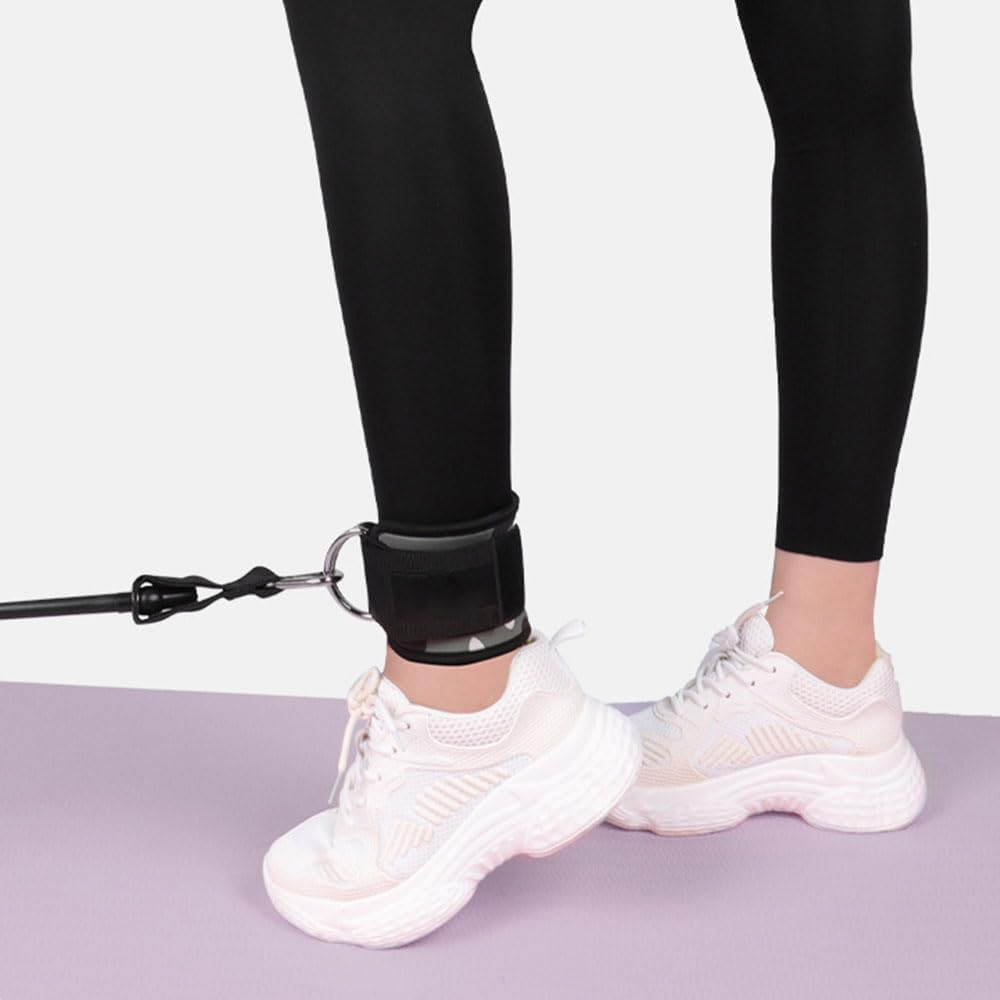 JZS Fitness Ankle Straps, Ankle Wrist for Cable Machines and Resistance Bands, Work Out Cuff Attachment for Home & Gym Workouts Glute Kickbacks, Leg Extensions(Green) image number 5