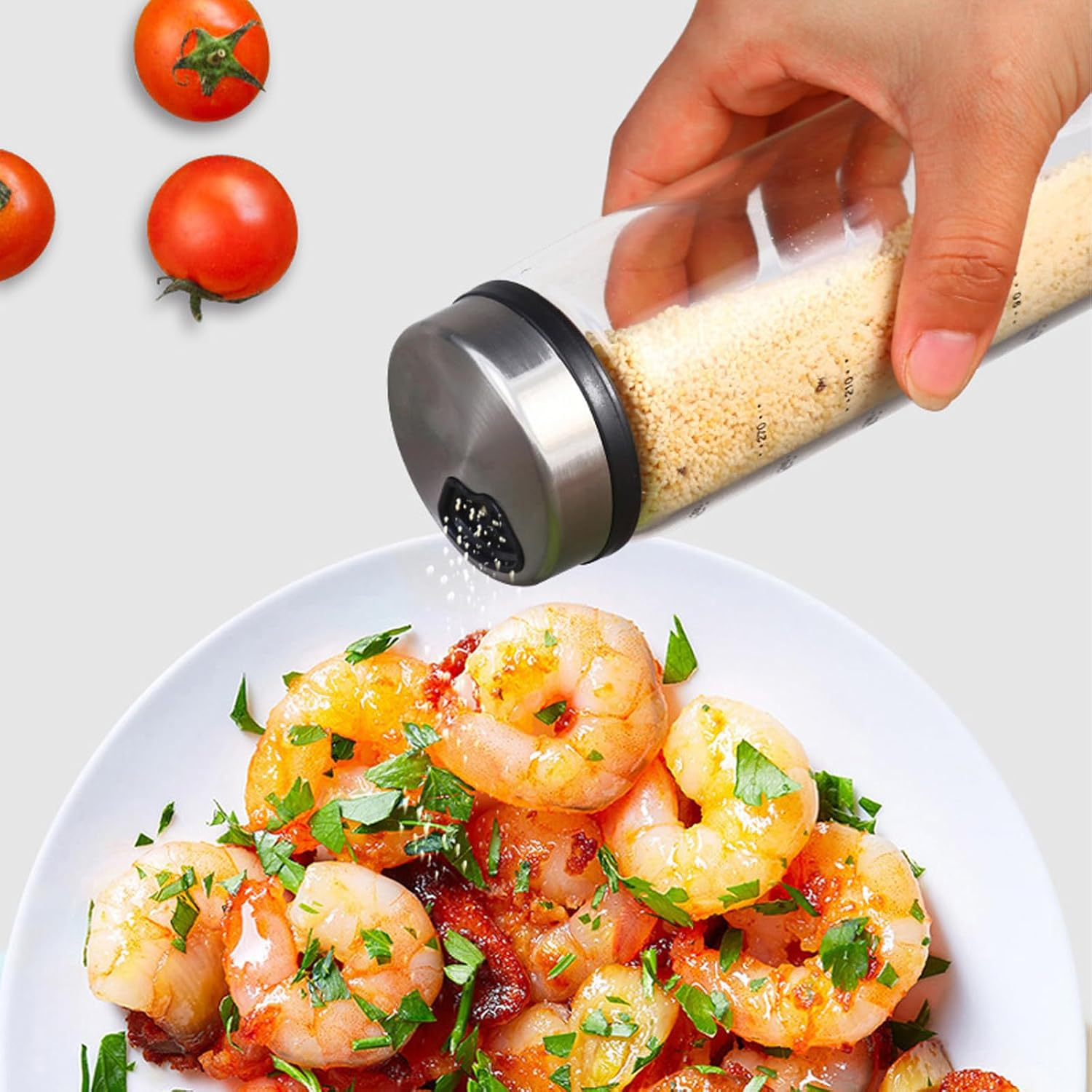 1 Salt Shaker, Salt Dispenser, Seasoning Shaker &ndash; 200Ml Heat-Resistant Glass Spice Jar with Adjustable Rotating Lid for Kitchen, Dining, or Decorative Use (Leak-Proof) image number 6