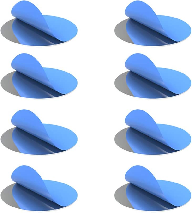 [8 Pack] TIQUS Magnetic Car Mount Holder Metal Plate, 40Mm round Universal Replacement Mount Metal Plate Kit with Adhesive for Magnetic Car Mount Cell Phone Holder Silver image number 2