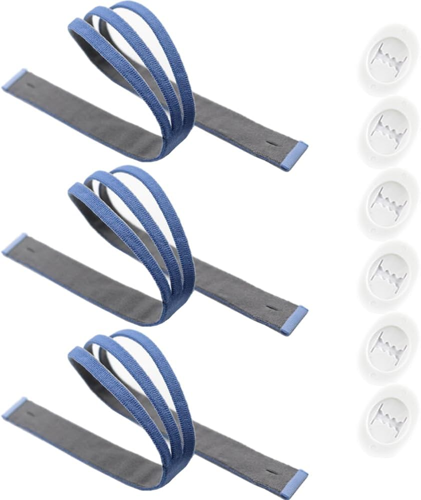 3 Pack P10 Headgear Replacement Compatible with Resmed Airfit P10 with 6 P10 Clips (3 Pack） image number 3