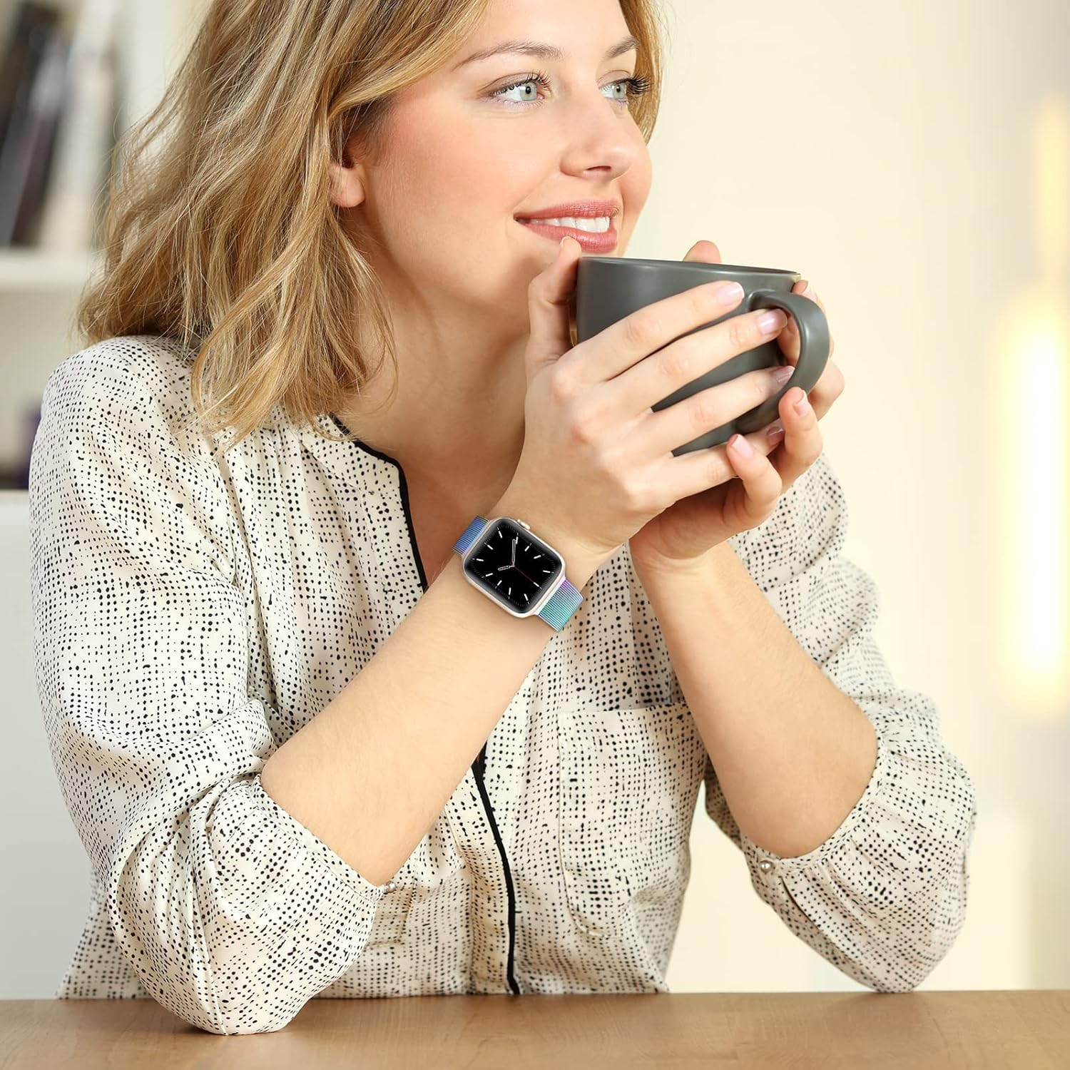 Compatible with Apple Watch Band 38Mm 40Mm 41Mm 42Mm 44Mm 45Mm 49Mm 46Mm for Women and Men Magnetic Metal Stainless Steel Strap for Iwatch Ultra 3/2/1 Series 11 10 9 8 7 6 5 4 3 2 1 SE Multi Color image number 6