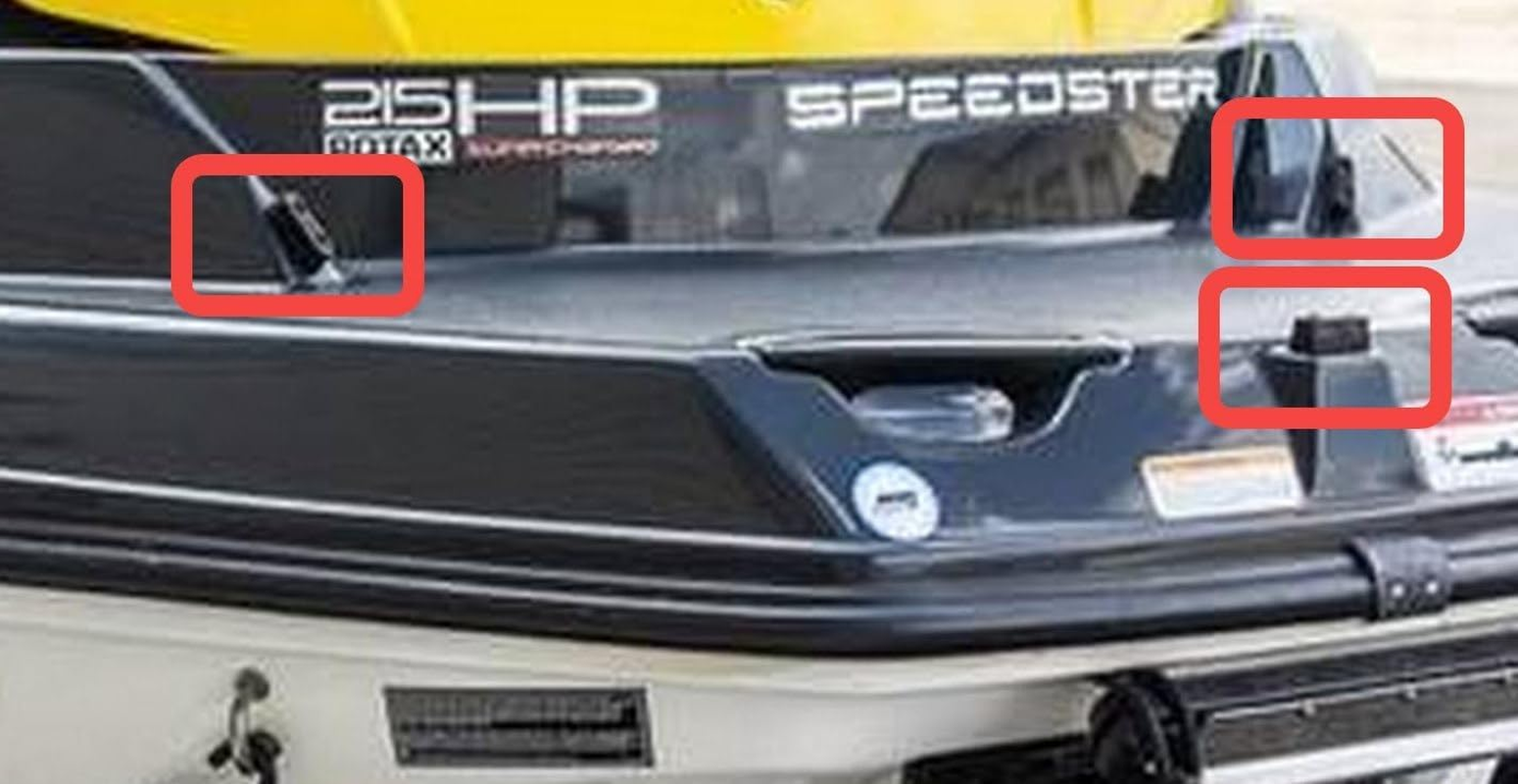 3 Pcs Bumpers for Seadoo Speedster 150 204071739 Sportster 4-Tec. 3D Printed from Super Durable Polyurethane. Made in USA. image number 1