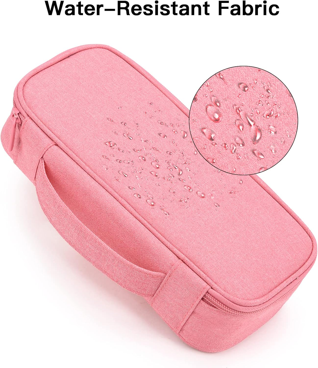 Cord Organizer Travel Case, Electronics Organizer Pouch Bag for Cable & Charger (Pink) image number 2